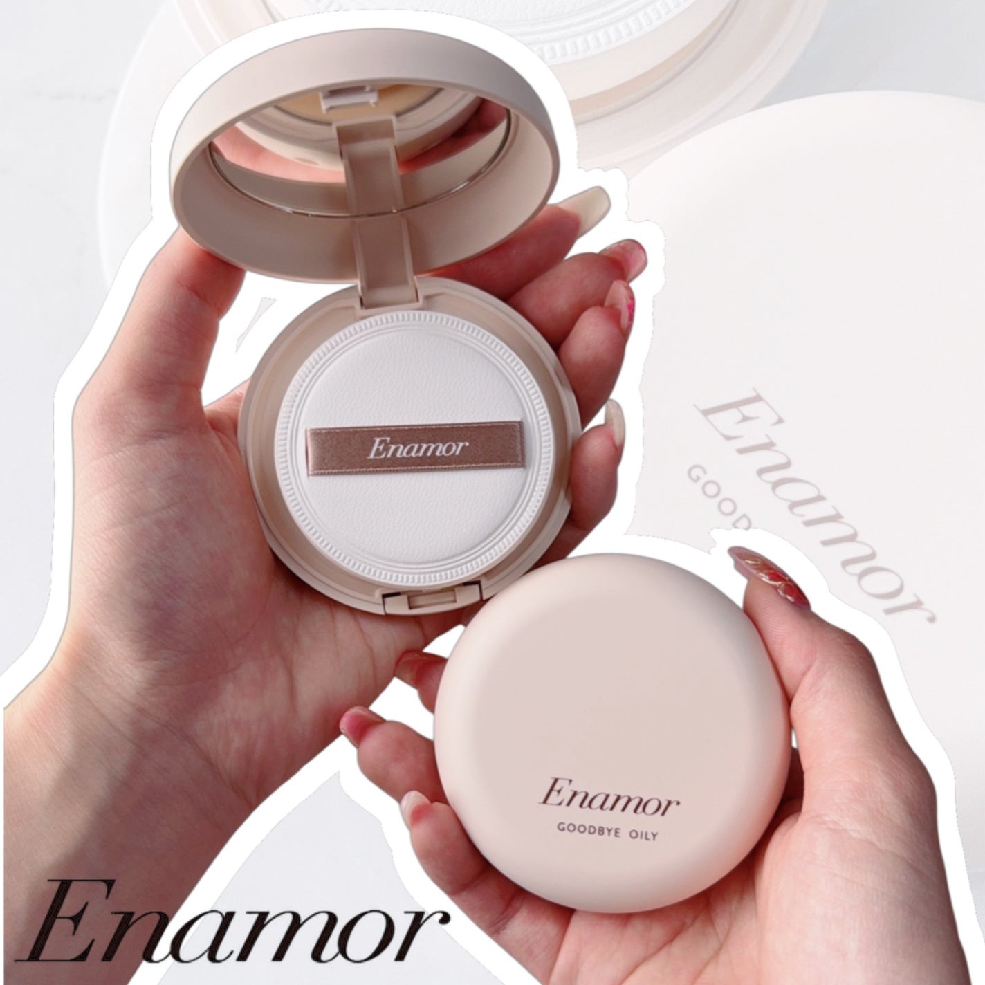 グッバイオイリー/Enamor/プレストパウダーを使ったクチコミ(1枚目)