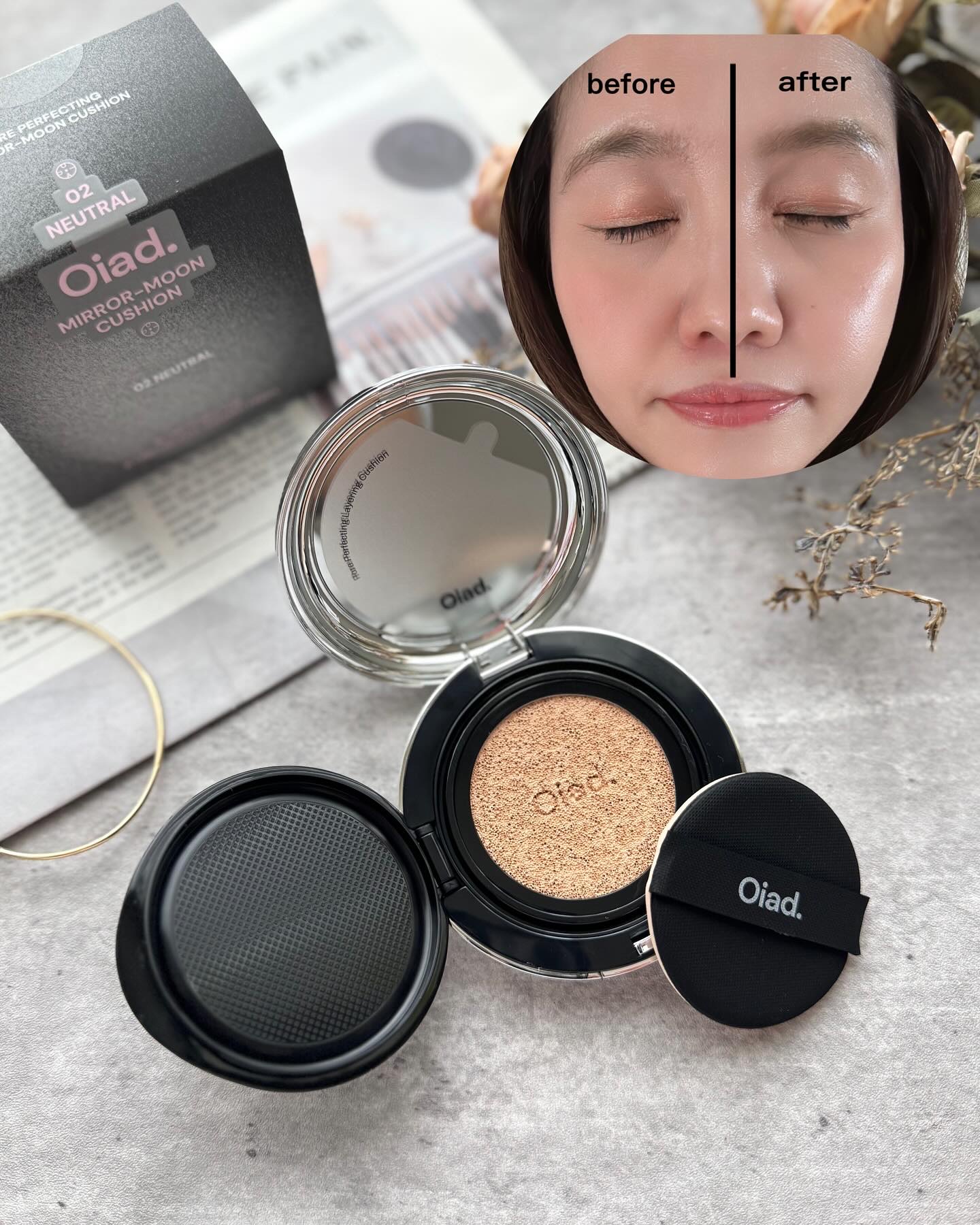 ポアパーフェクティング ミラームーンクッション/oiad/クッションファンデーションを使ったクチコミ（1枚目）