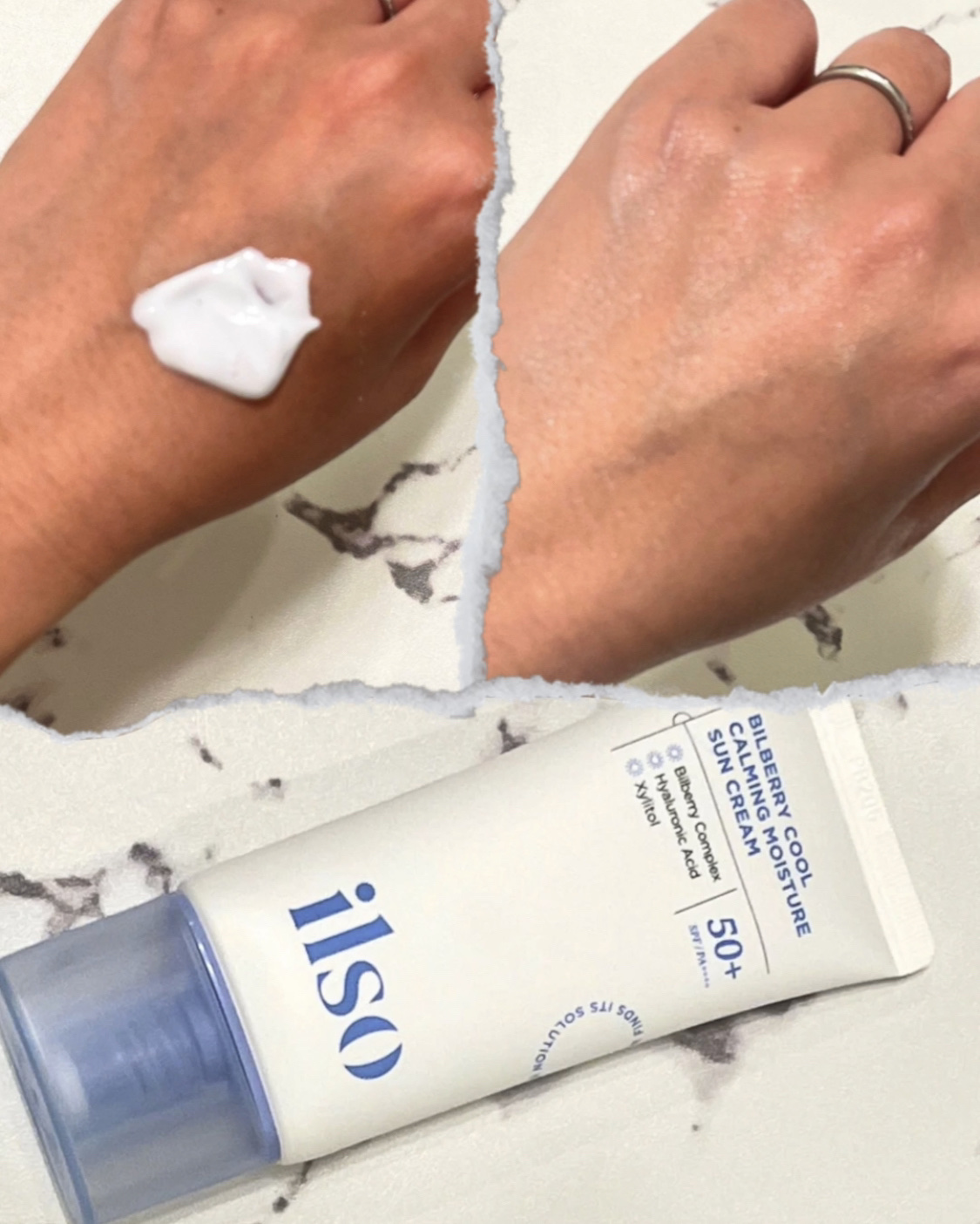 ビルベリークールカーミング水分日焼け止め/ilso/日焼け止めクリームを使ったクチコミ（3枚目）