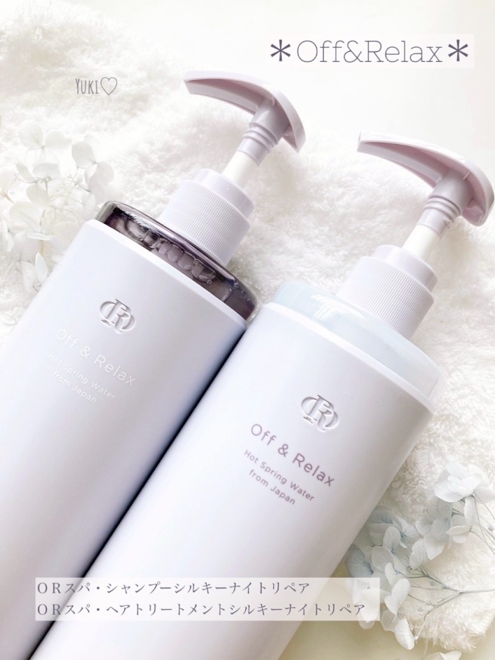 ＯＲ スパ・シャンプー／ヘアトリートメント シルキーナイトリペア/Off&Relax/市販シャンプーを使ったクチコミ（1枚目）