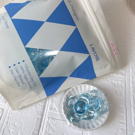 ヴィーガン部屋干しカプセル洗濯洗剤/LAVOIR/洗濯洗剤を使ったクチコミ(7枚目)