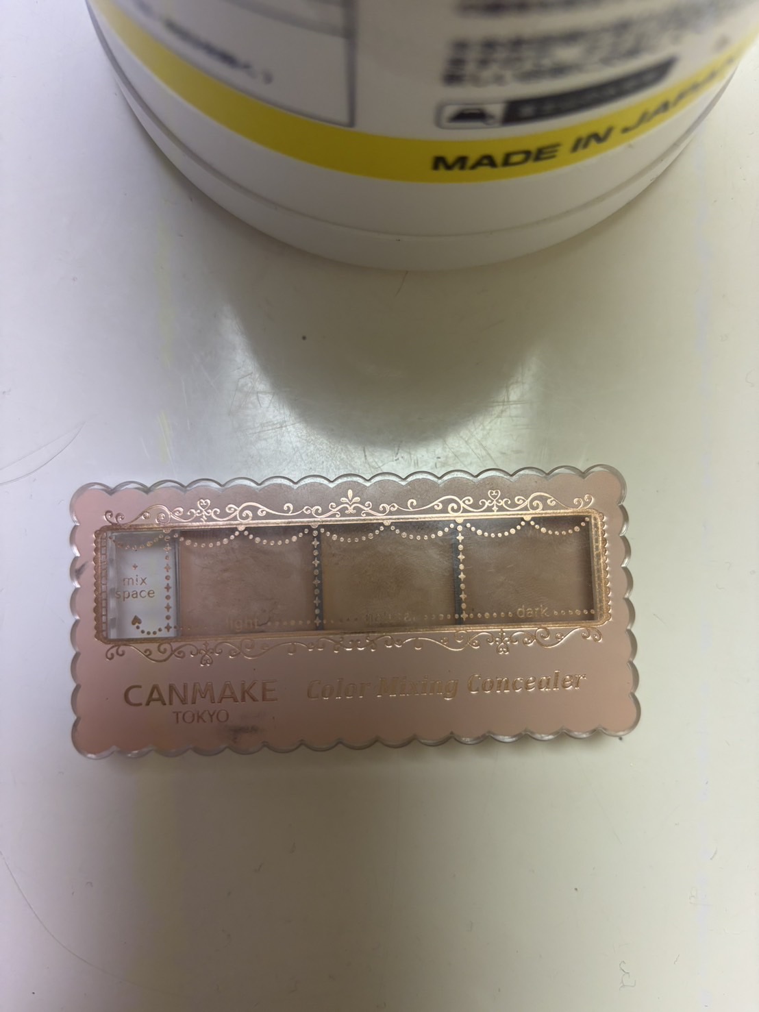 カラーミキシングコンシーラー/キャンメイク/パレットコンシーラーを使ったクチコミ（1枚目）