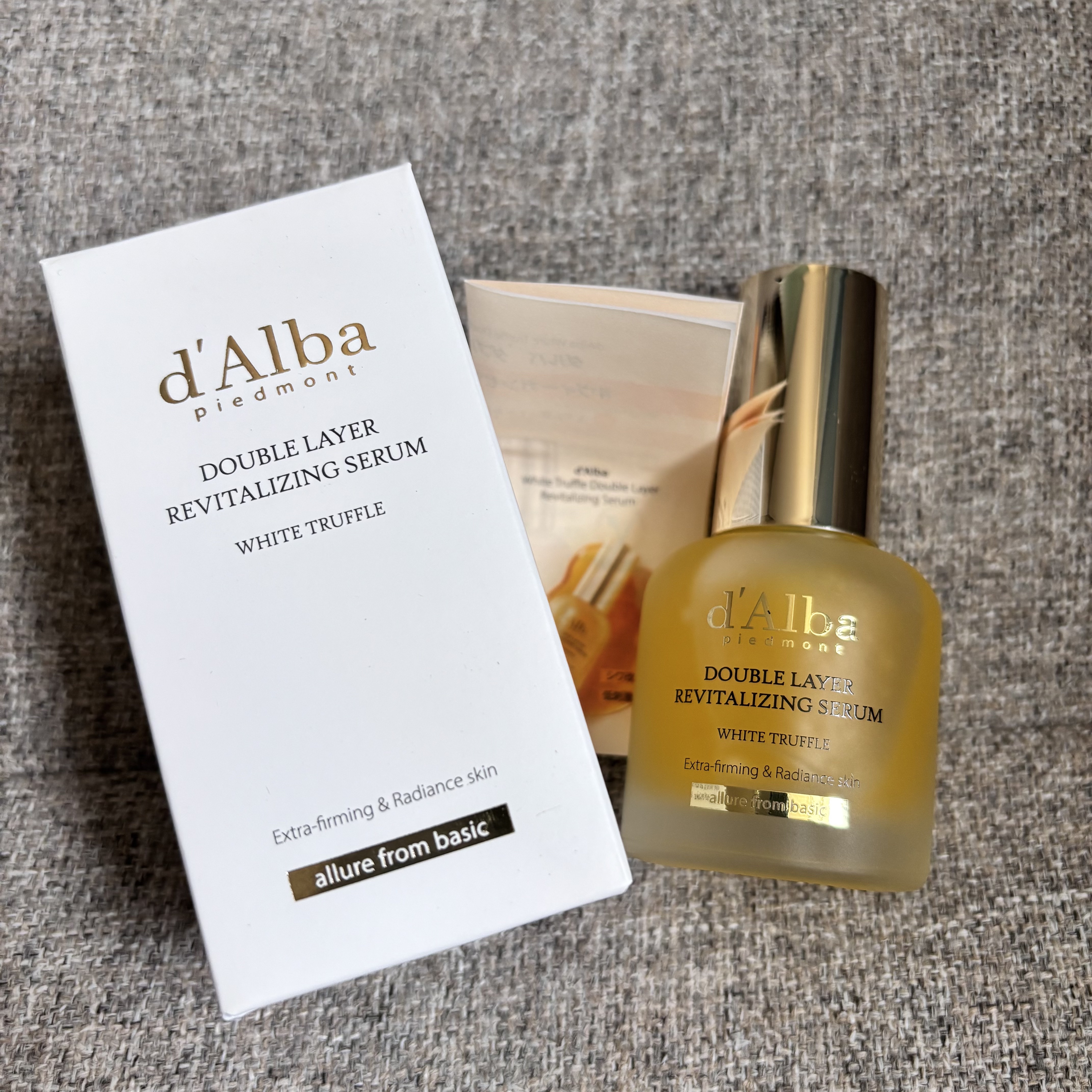 ホワイトトリュフダブルレイヤーリバイタライジングセラム/ダルバ/美容液を使ったクチコミ（1枚目）