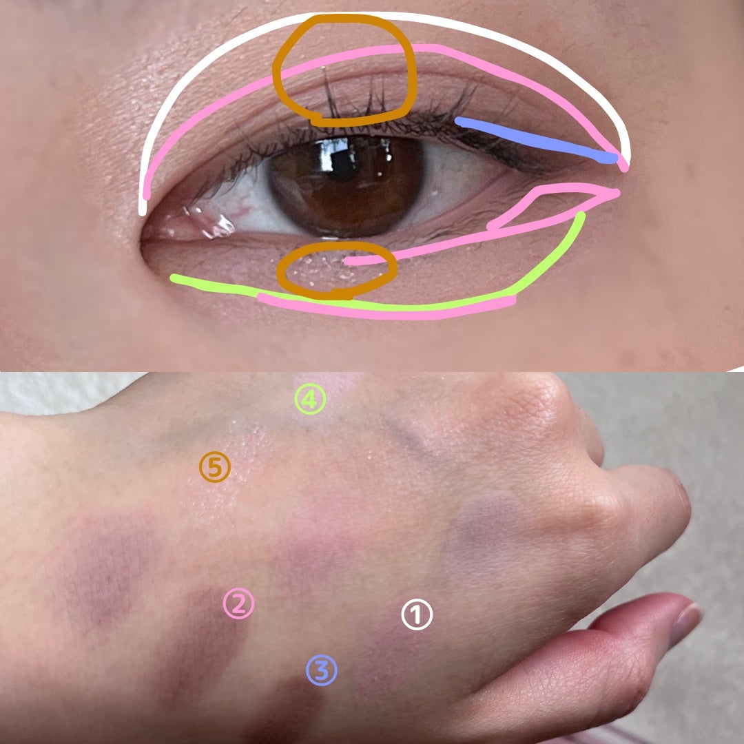 シャドウパレット/dasique/アイシャドウパレットを使ったクチコミ(3枚目)