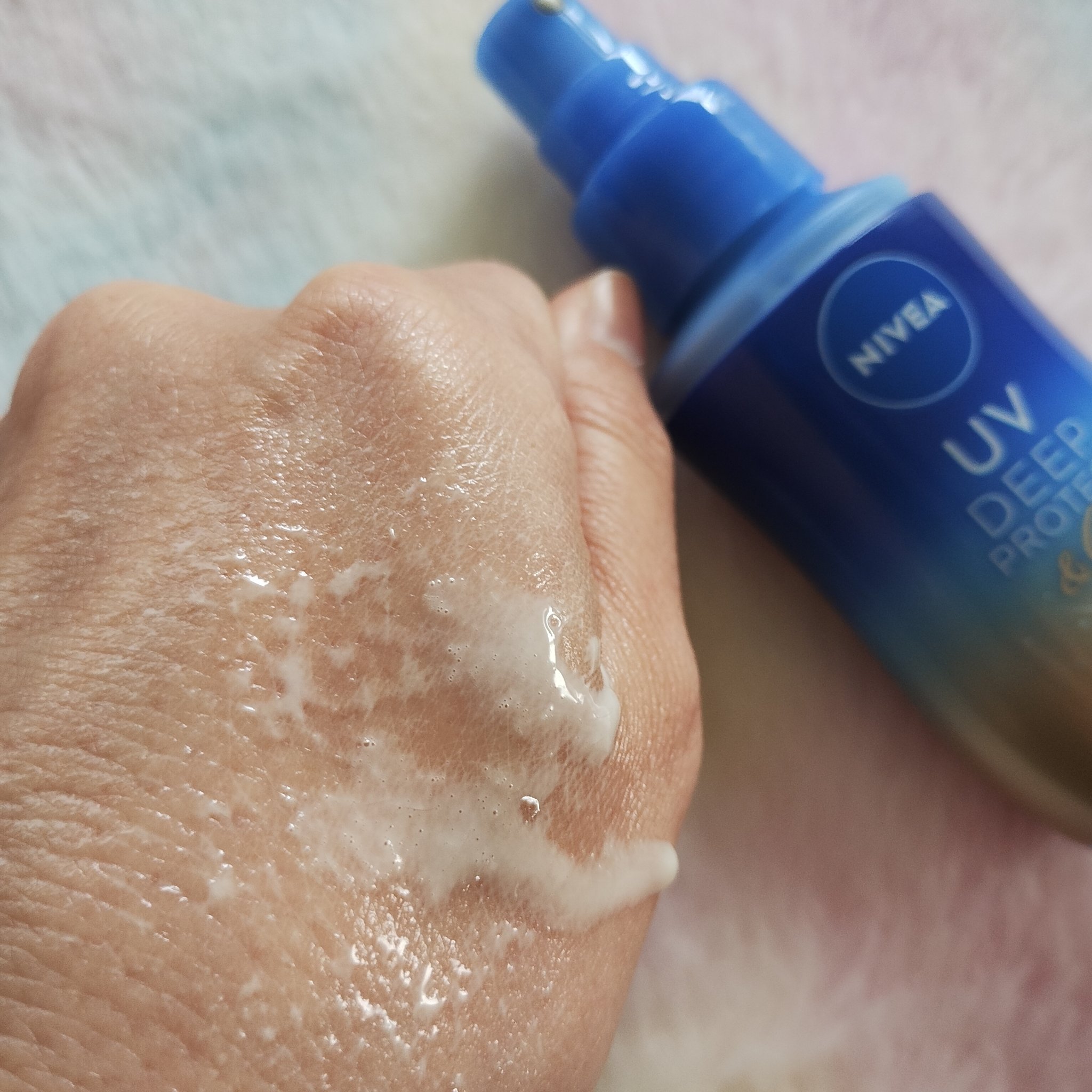 ニベアUV ディーププロテクト＆ケア ミルクミスト/ニベア/日焼け止めミスト・スプレーを使ったクチコミ（3枚目）
