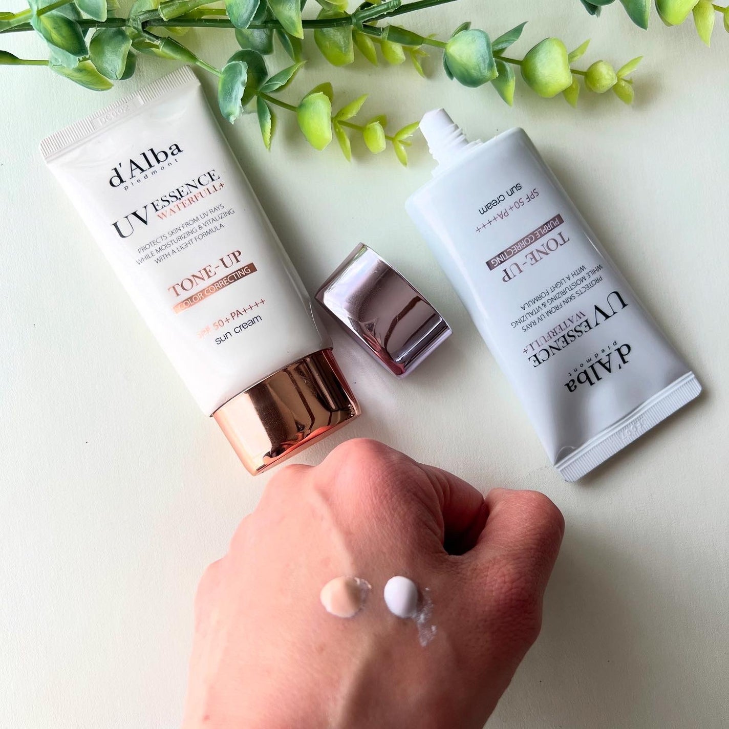 ダルバ ウォータフル トーンアップ サンクリーム(パープル)/ダルバ/日焼け止めクリームを使ったクチコミ(8枚目)