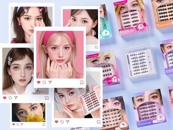 つけまつげ のり不要/MLEN DIARY/つけまつげを使ったクチコミ（2枚目）