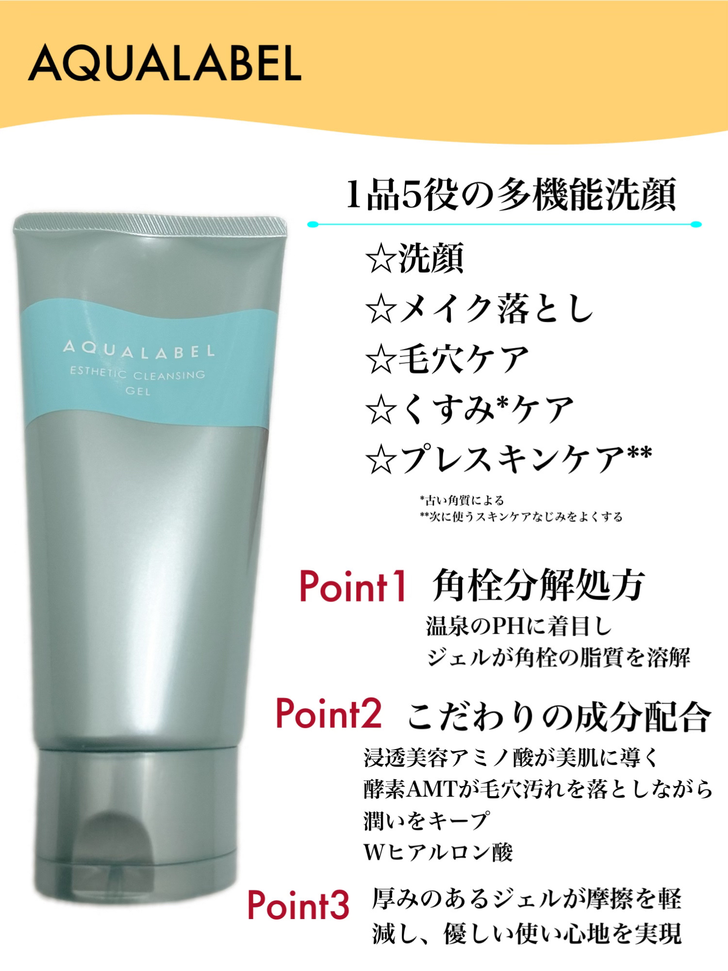 エステ洗顔ジェル/アクアレーベル/その他洗顔料を使ったクチコミ（2枚目）