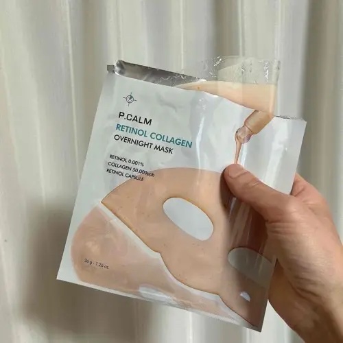 レチノール コラーゲン オーバーナイト マスク/P.CALM/シートマスク・パックを使ったクチコミ（2枚目）