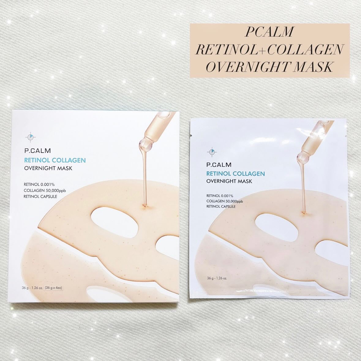 レチノール コラーゲン オーバーナイト マスク/P.CALM/シートマスク・パックを使ったクチコミ（1枚目）