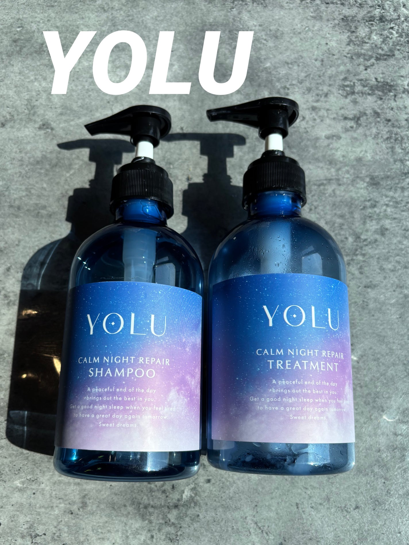 カームナイトリペアシャンプー/トリートメント/YOLU/シャンプー・コンディショナーを使ったクチコミ(1枚目)
