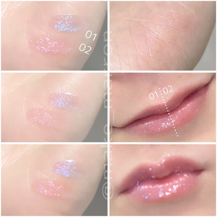 マーメイドウォーターグロス/Lipit./リップグロスを使ったクチコミ(3枚目)