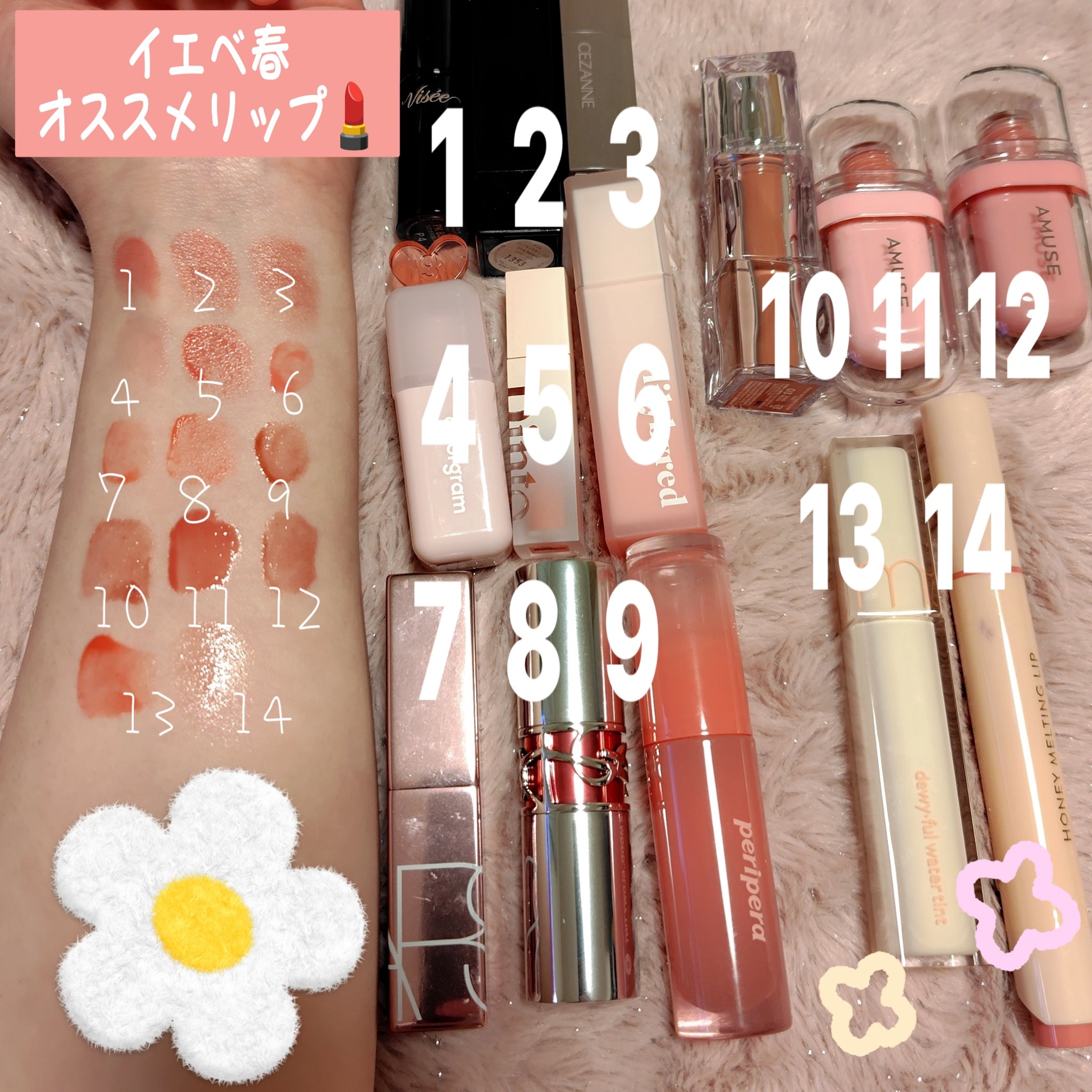 スウィート ライアー ミルキー ティント 04 ピーチプディング(Peach Pudding)/lilybyred/口紅を使ったクチコミ（1枚目）