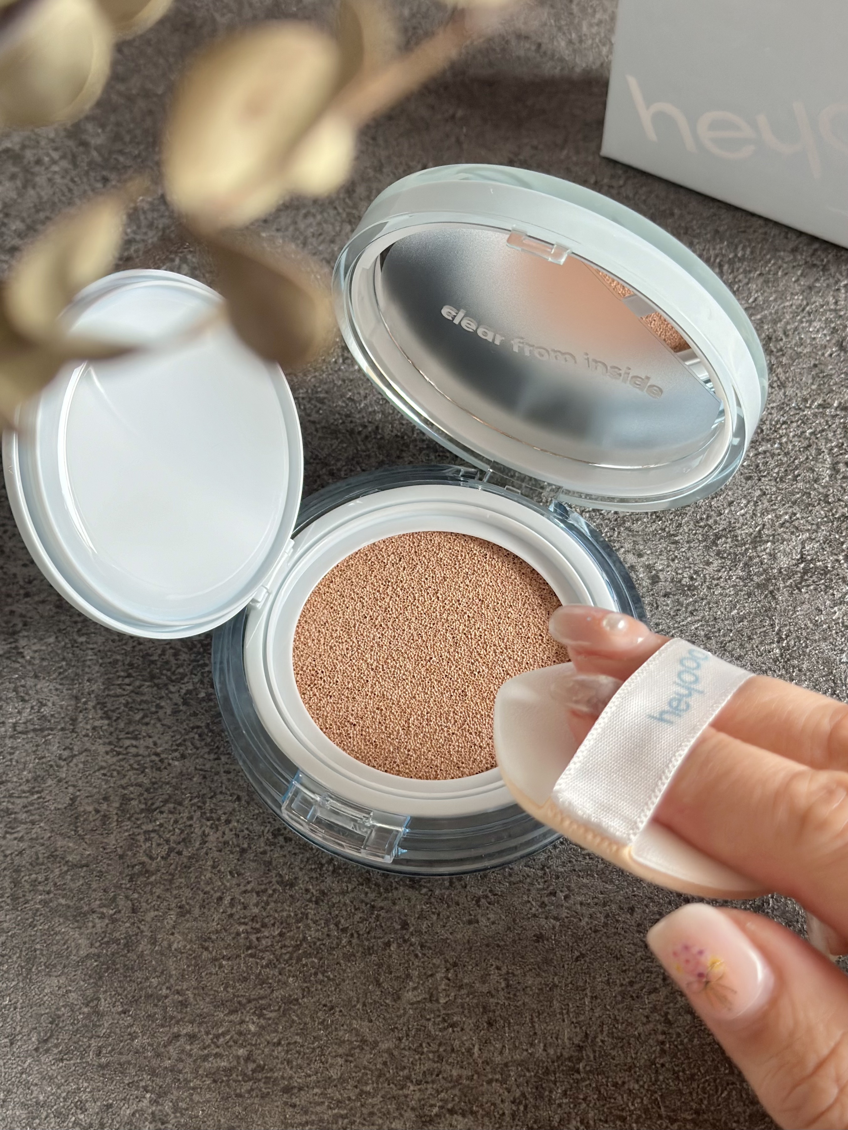 ヘルシーグロウクッション/heyooo/クッションファンデーションを使ったクチコミ（3枚目）