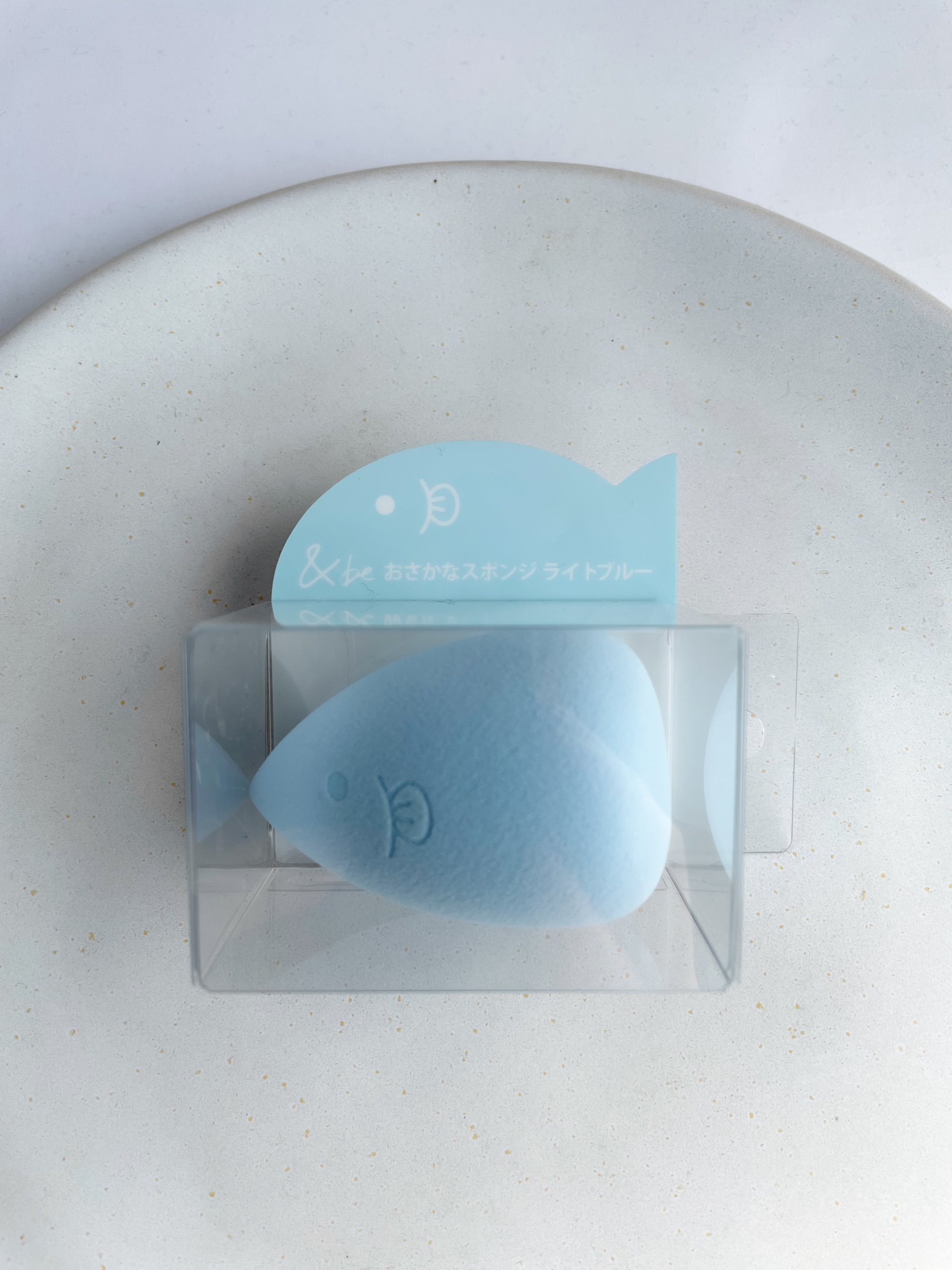 &be ブラックスポンジ おさかなスポンジ ライトブルー/＆be/パフ・スポンジを使ったクチコミ（1枚目）