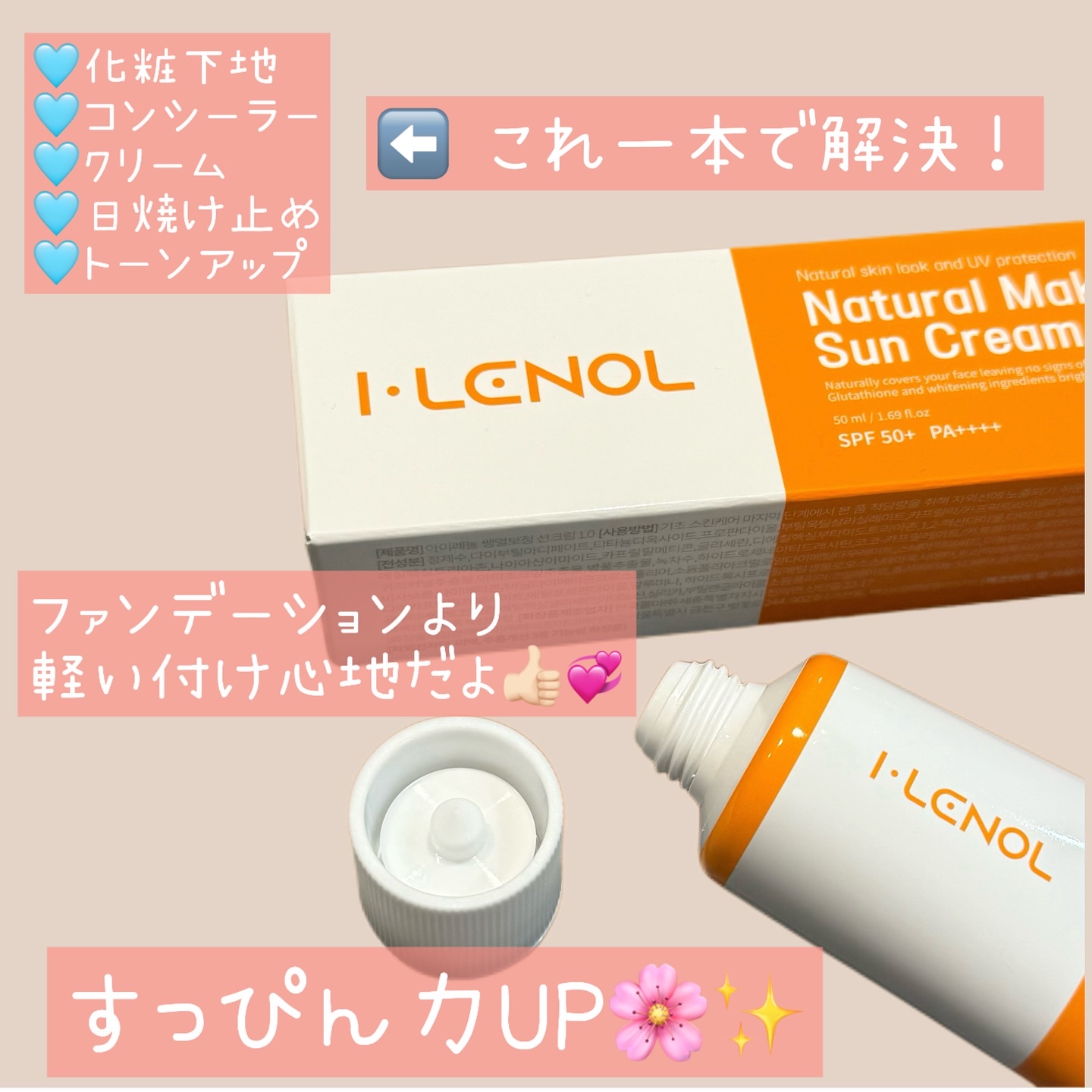 アイレノールすっぴんクリーム/IRENOL/クリームコンシーラーを使ったクチコミ（2枚目）