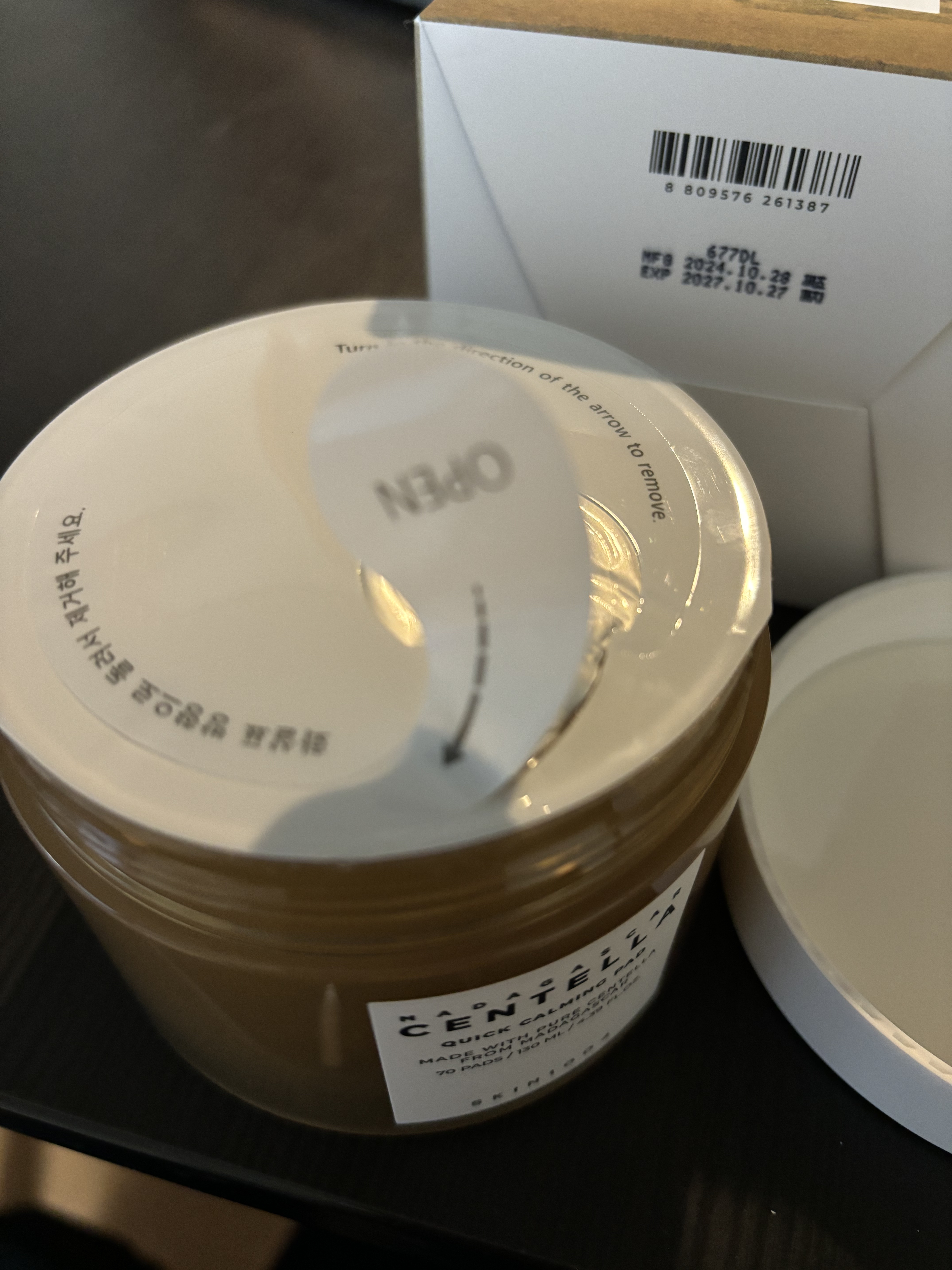 センテラ クイックカーミングパッド/SKIN1004/トナーパッドを使ったクチコミ（2枚目）