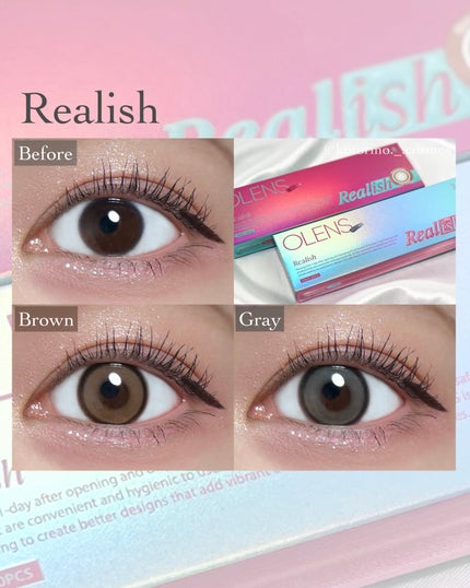 Real Ring 1day/OLENS/ワンデー(1DAY)カラコンを使ったクチコミ(3枚目)