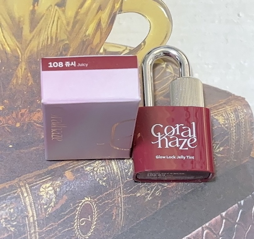 グロウロックゼリーティント 108 ジューシー/Coralhaze/リップティントを使ったクチコミ（2枚目）