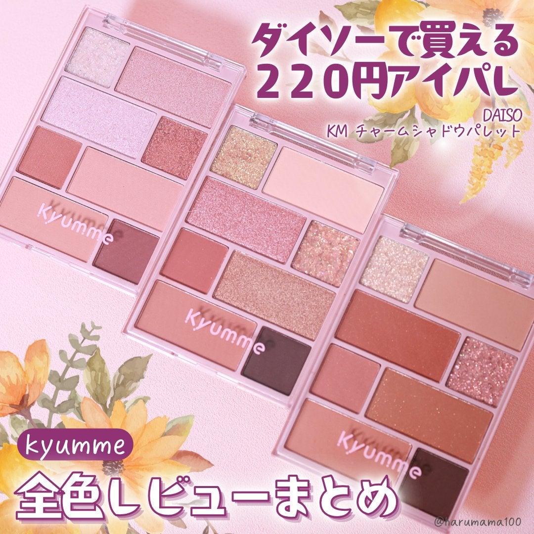 KM チャームアイシャドウパレット/Kyumme/アイシャドウパレットを使ったクチコミ(1枚目)