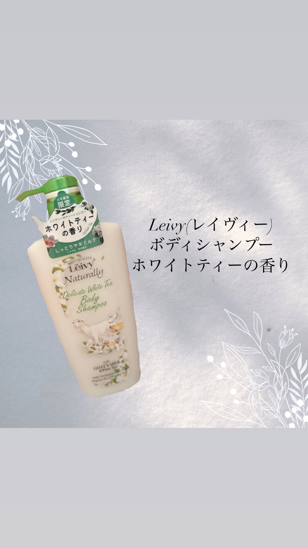 レイヴィー ボディシャンプー ホワイトティーの香り 500ml 10本 ボディシャンプー ホワイトティー 500ml｜Leivy Naturally