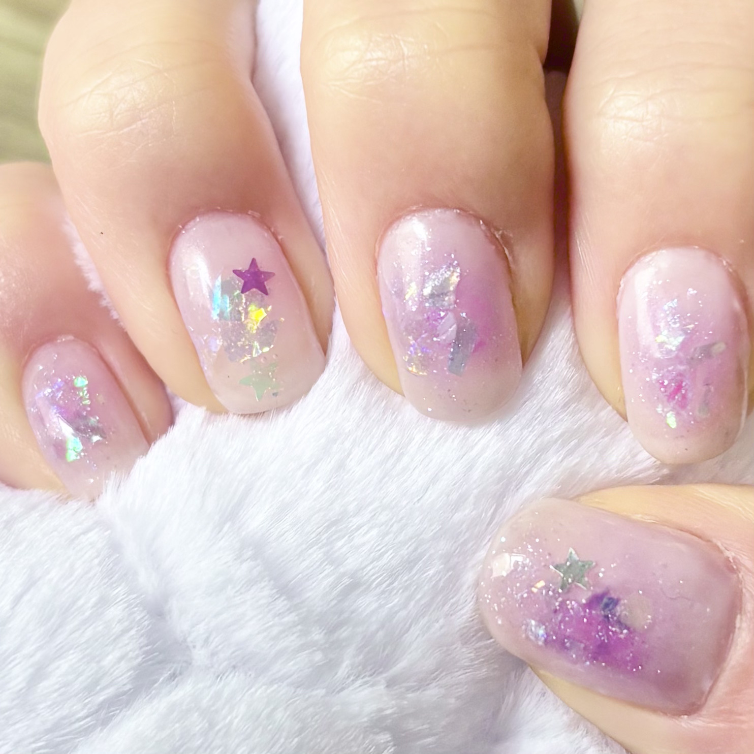 ホログラム/セリア/ネイルチップ・パーツを使ったクチコミ（1枚目）