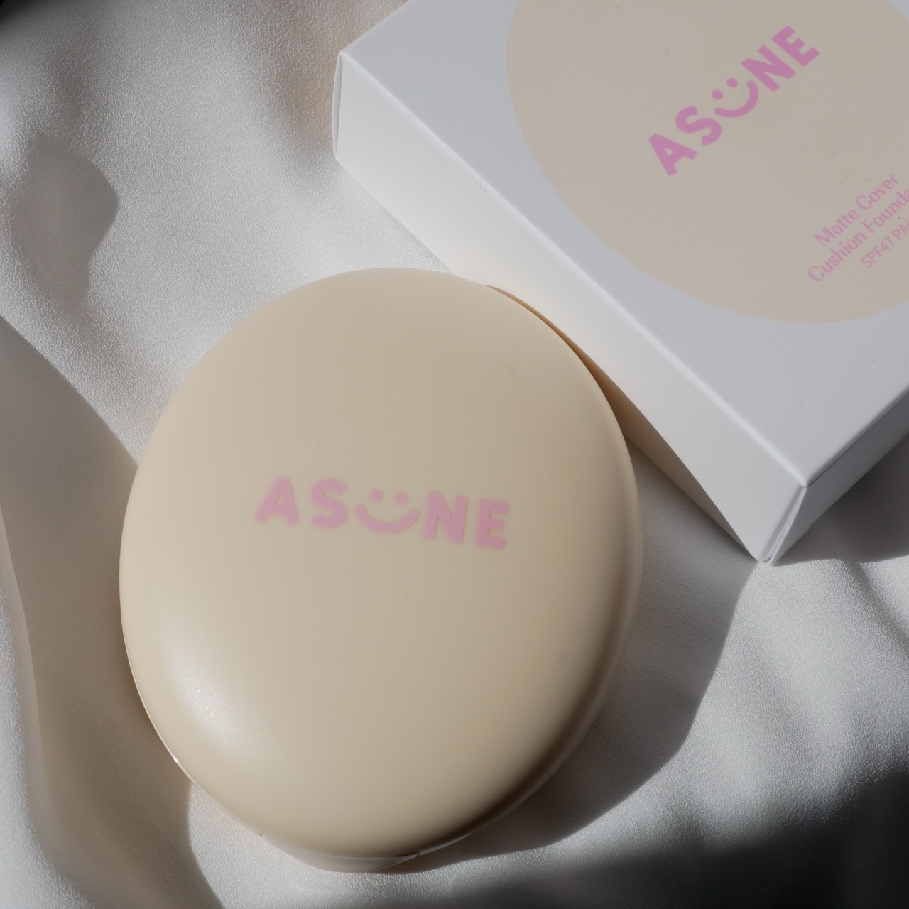 マットカバークッションファンデーション #21 Light Beige/ASUNE /クッションファンデーションを使ったクチコミ（1枚目）