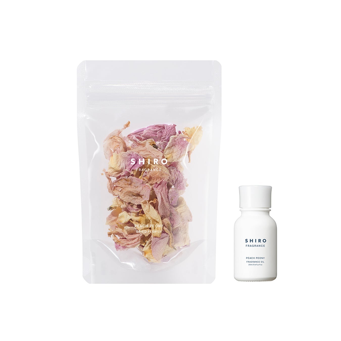 ピーチピオニー フレグランスオイル&ドライフラワー SHIRO