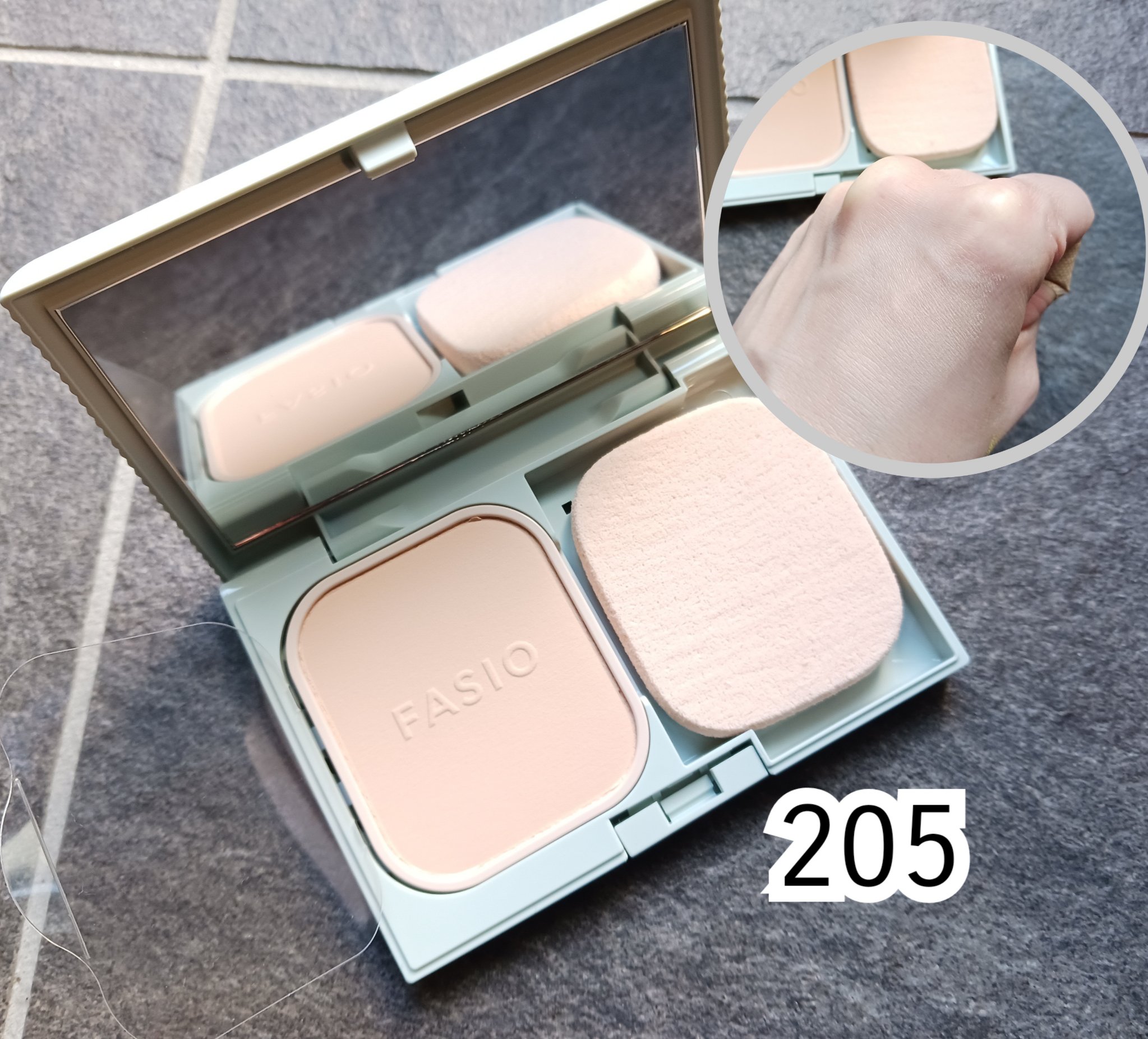 ヒトヌリカバー 耐久ファンデーション/FASIO/パウダーファンデーションを使ったクチコミ（2枚目）