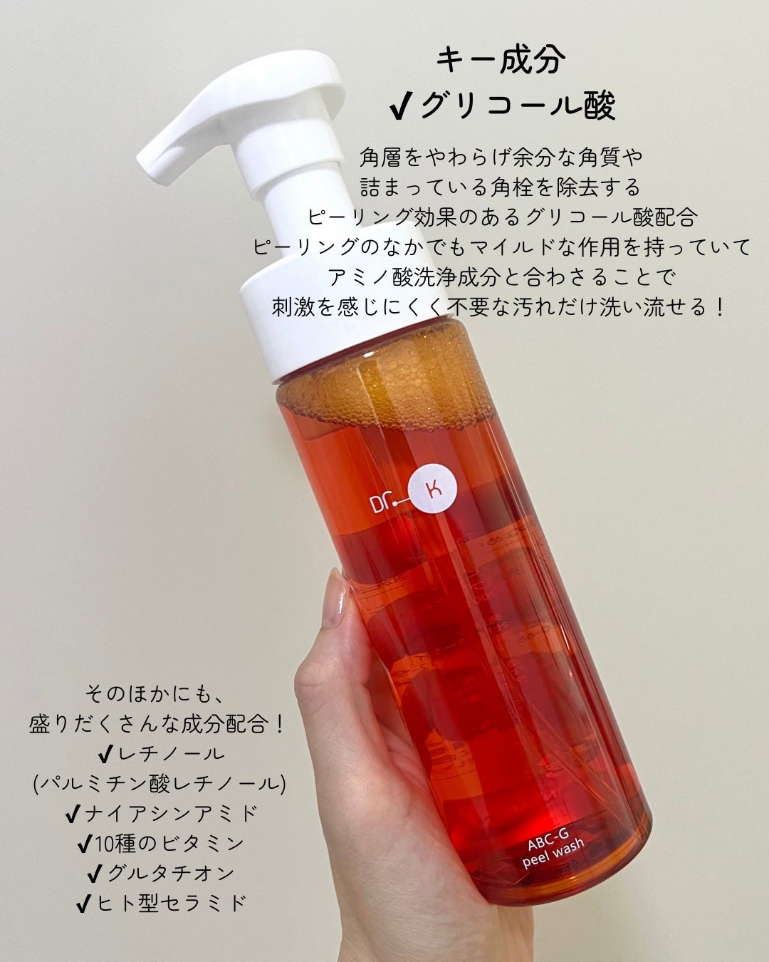 ABC-Gピールウォッシュ/ドクターケイ/泡洗顔を使ったクチコミ(2枚目)