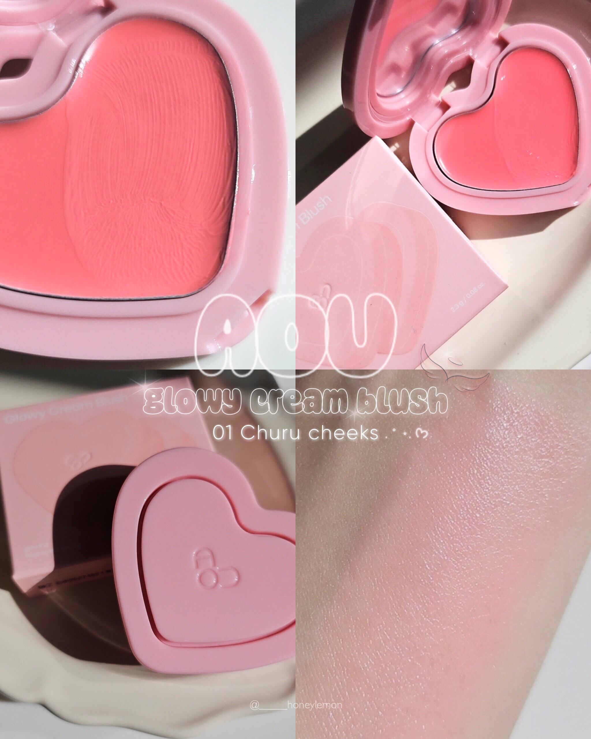 GLOWY CREAM BLUSH/AOU/ジェル・クリームチークを使ったクチコミ（1枚目）