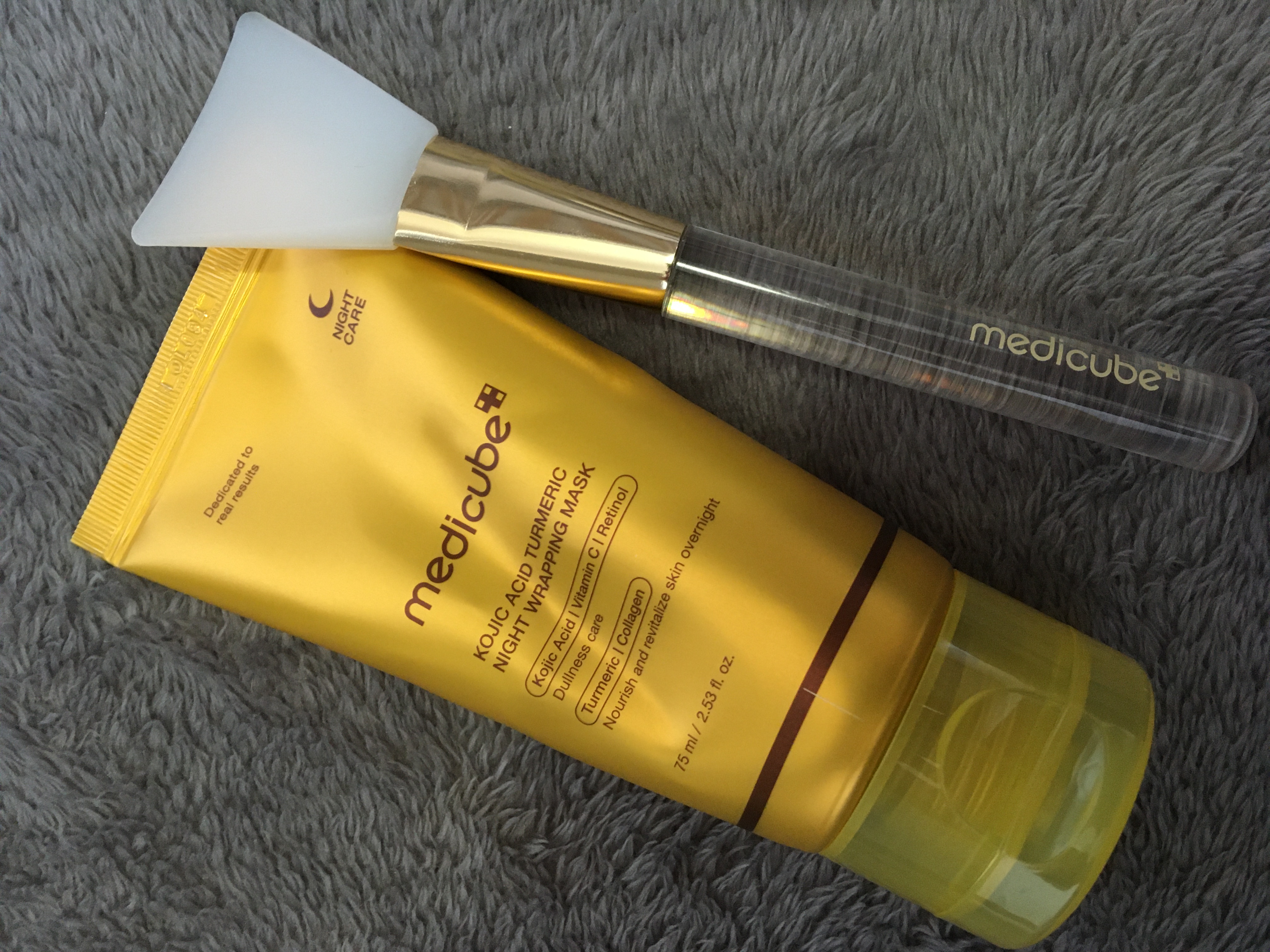 コウジ酸ターメリックナイトラッピングマスク/MEDICUBE/洗い流すパック・マスクを使ったクチコミ（1枚目）
