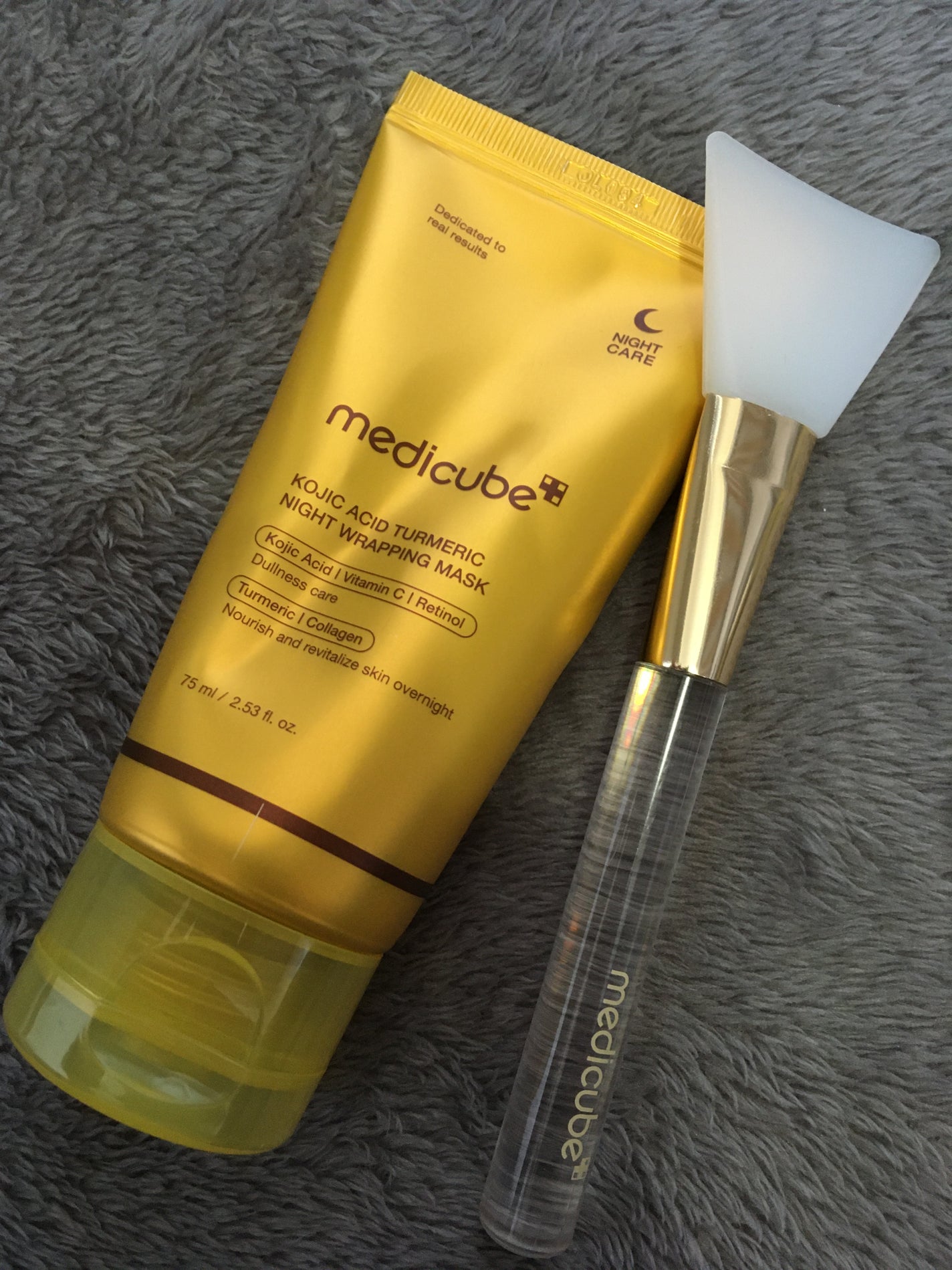 コウジ酸ターメリックナイトラッピングマスク/MEDICUBE/洗い流すパック・マスクを使ったクチコミ(1枚目)