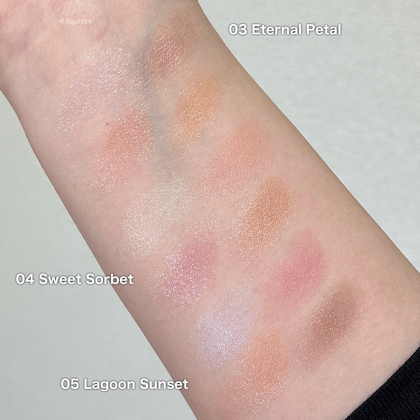 トーン ペタル フロート アイパレット 04 Sweet Sorbet/to/one/アイシャドウパレットを使ったクチコミ（2枚目）