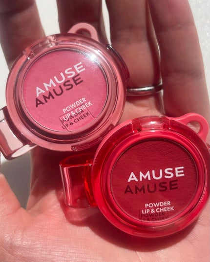 パウダーリップ&チーク/AMUSE/パウダーチークを使ったクチコミ(8枚目)