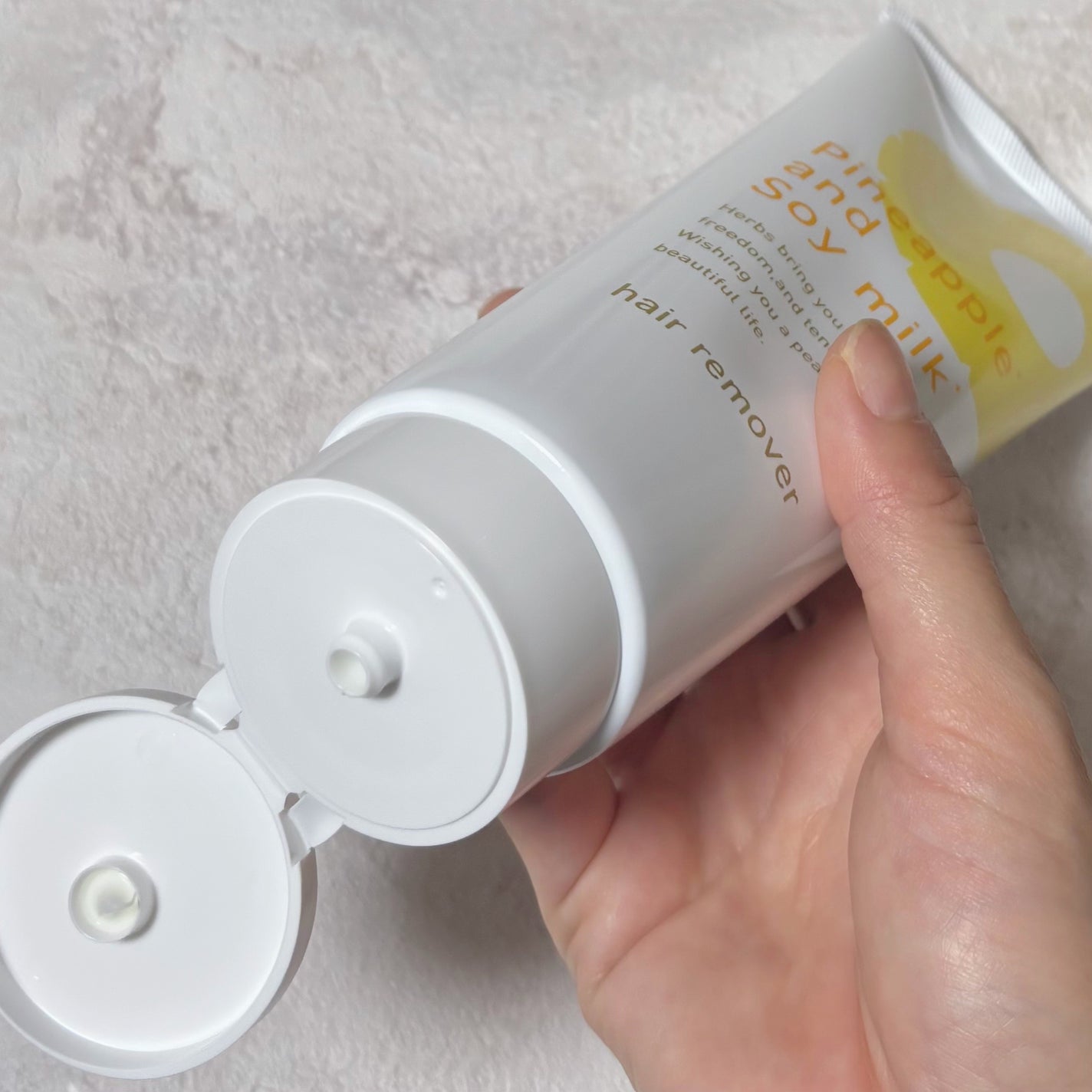 パイナップル豆乳除毛クリーム/鈴木ハーブ研究所/除毛クリームを使ったクチコミ(2枚目)