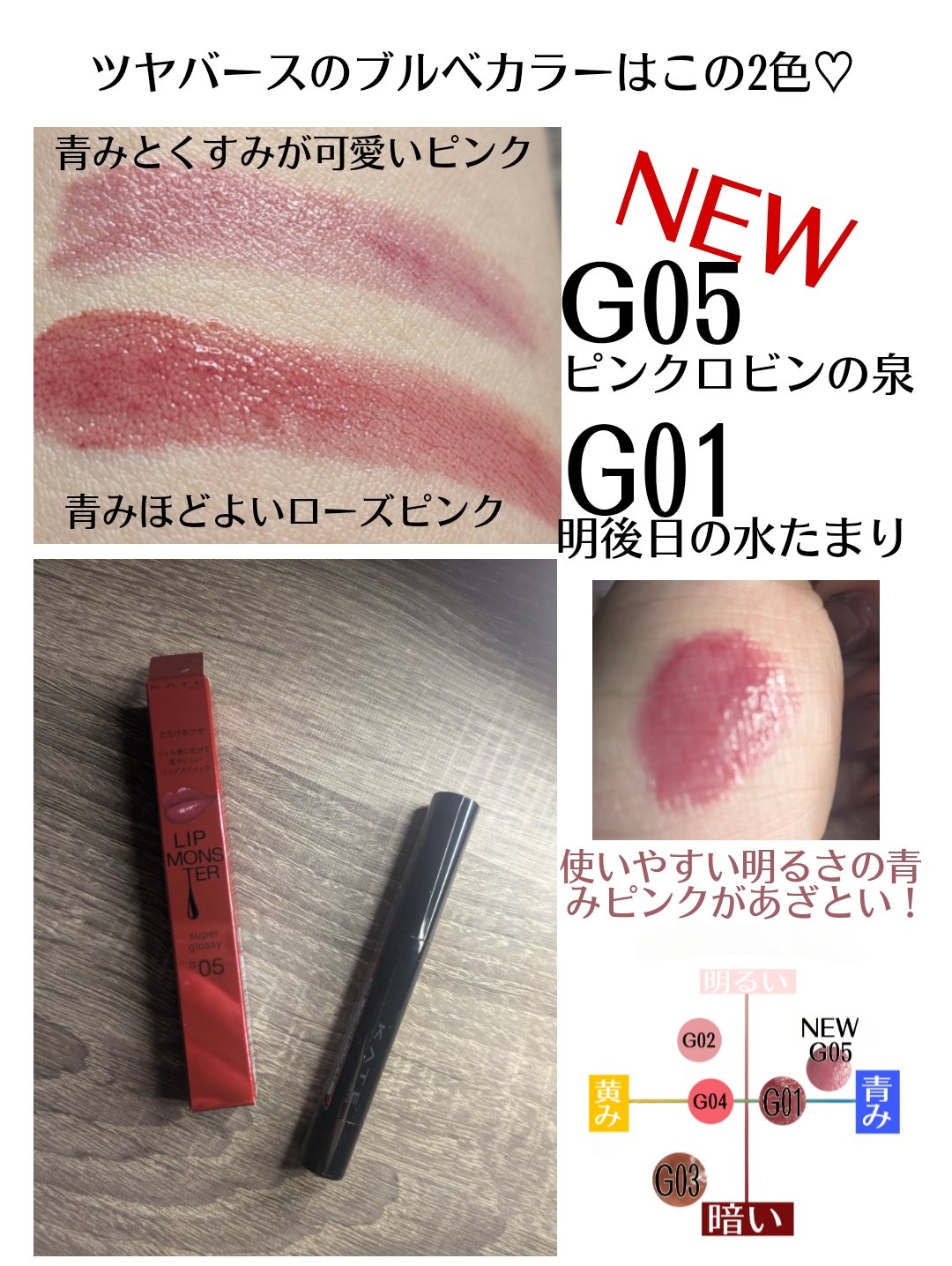 ケイト リップモンスター ツヤバース/KATE/口紅を使ったクチコミ（3枚目）