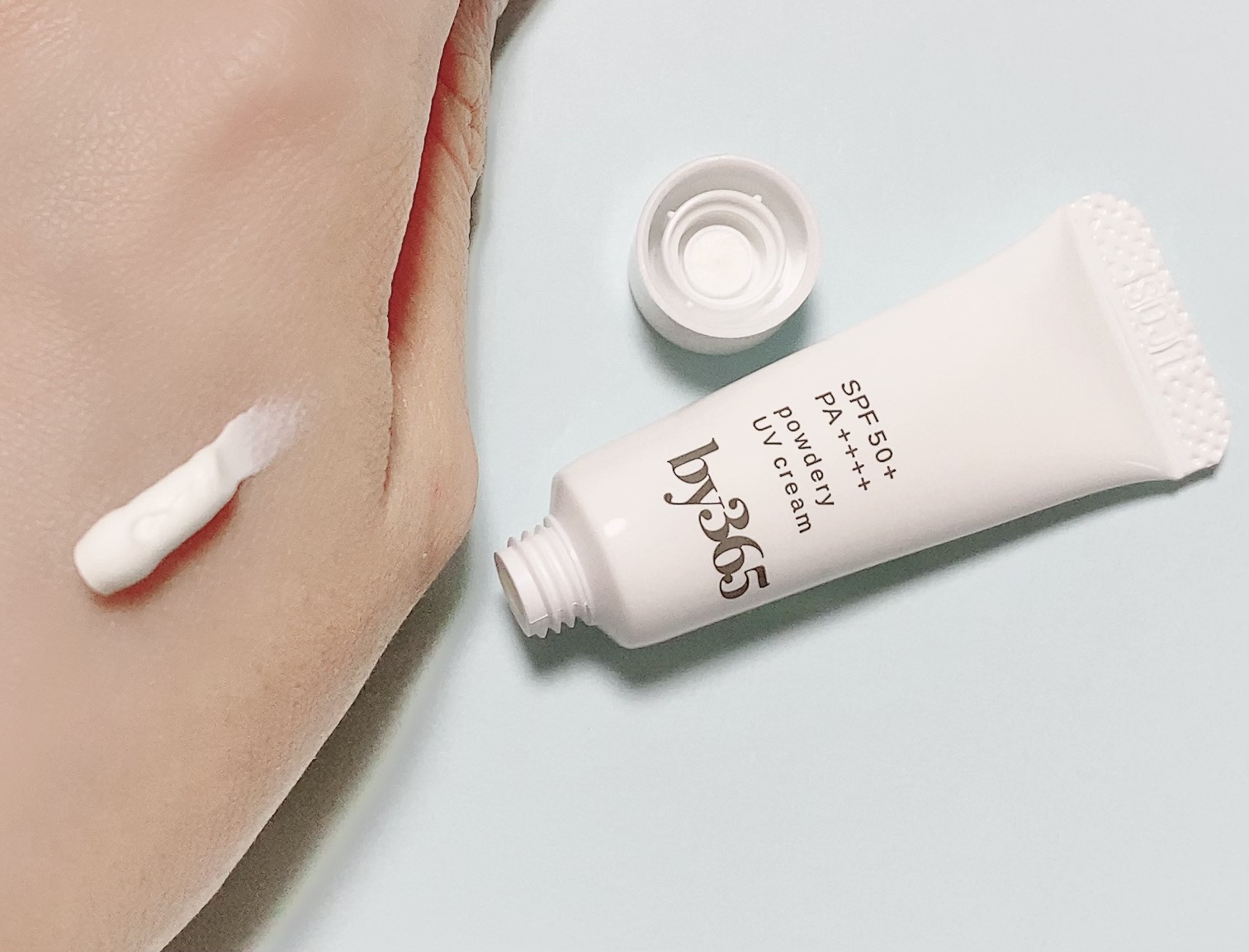 by365 パウダリーUVクリーム トーンアップ/ナリスアップ/日焼け止め・UVケアを使ったクチコミ（2枚目）