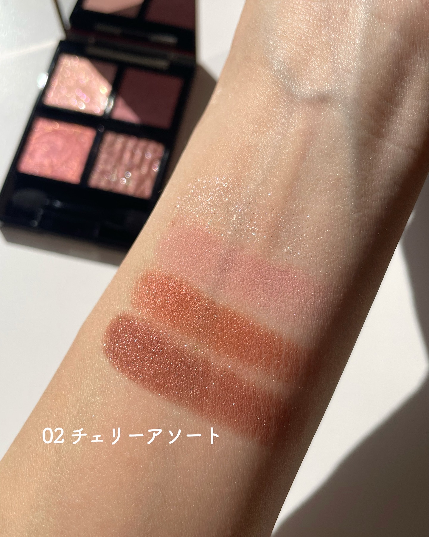 ドラマティックアイカラー (パウダー)/(クリーム)/マキアージュ/アイシャドウパレットを使ったクチコミ（3枚目）