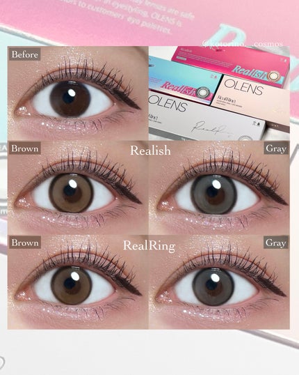 Real Ring 1day/OLENS/ワンデー(1DAY)カラコンを使ったクチコミ(6枚目)