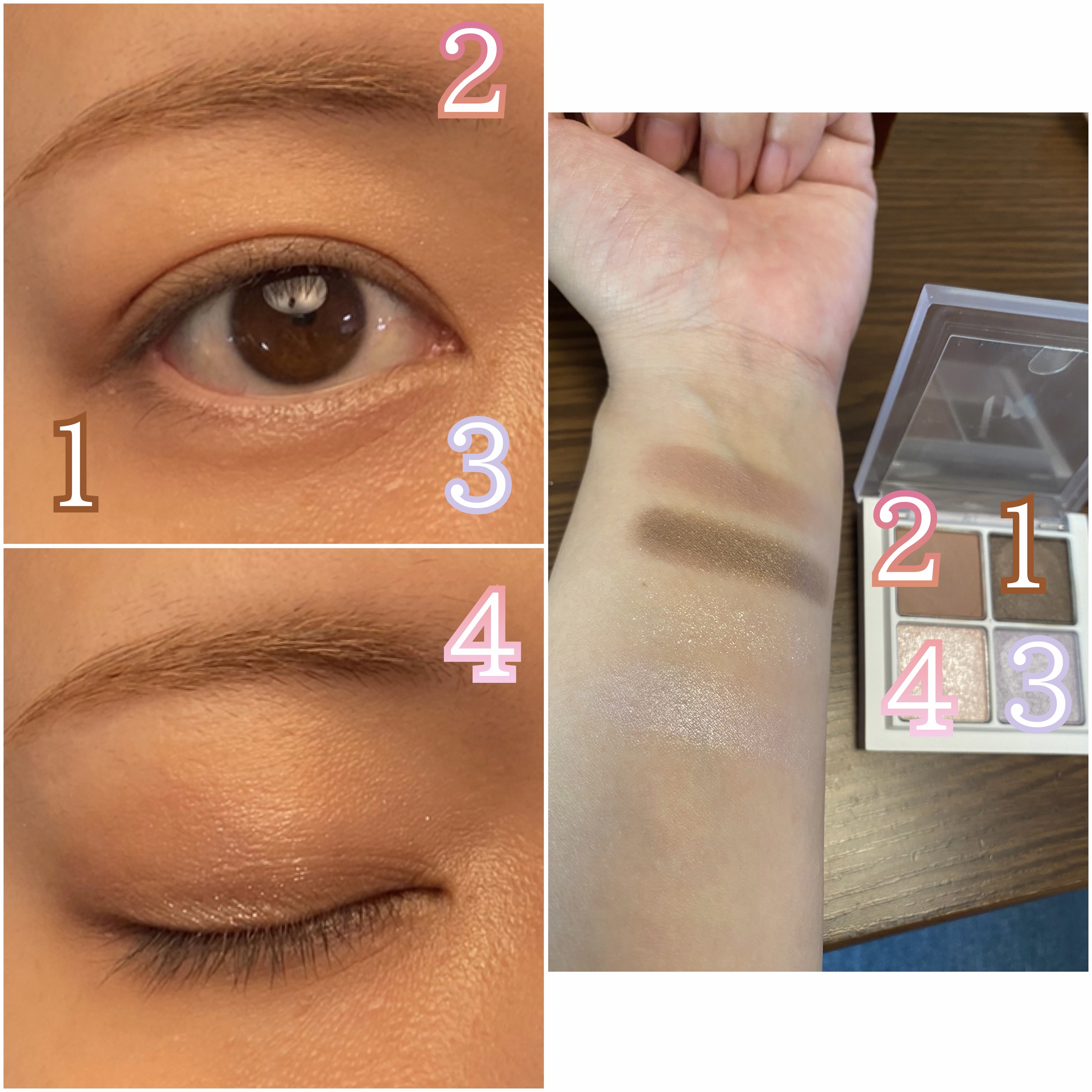 THE アイパレR/b idol/アイシャドウパレットを使ったクチコミ（2枚目）