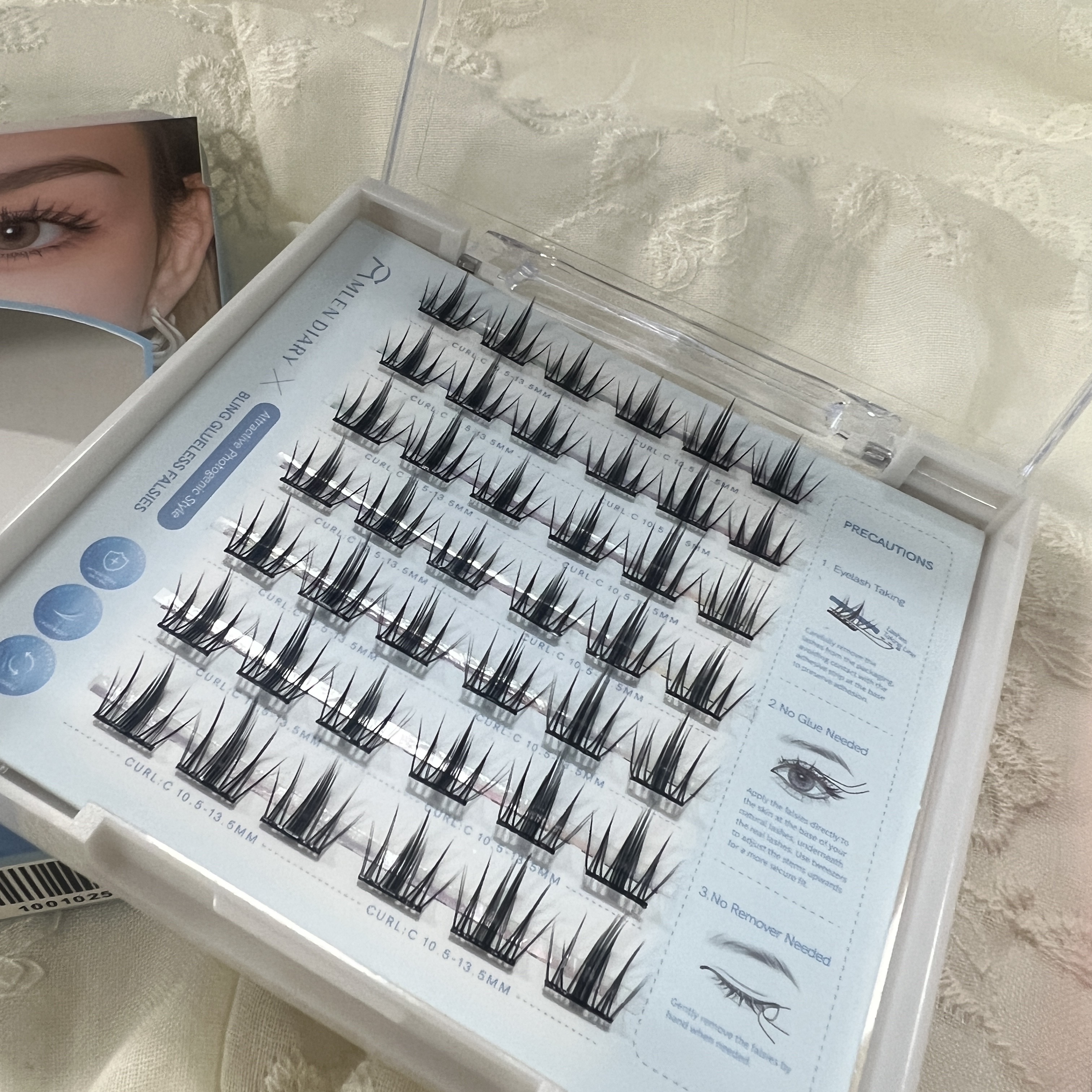 つけまつげ のり不要/MLEN DIARY/つけまつげを使ったクチコミ（3枚目）