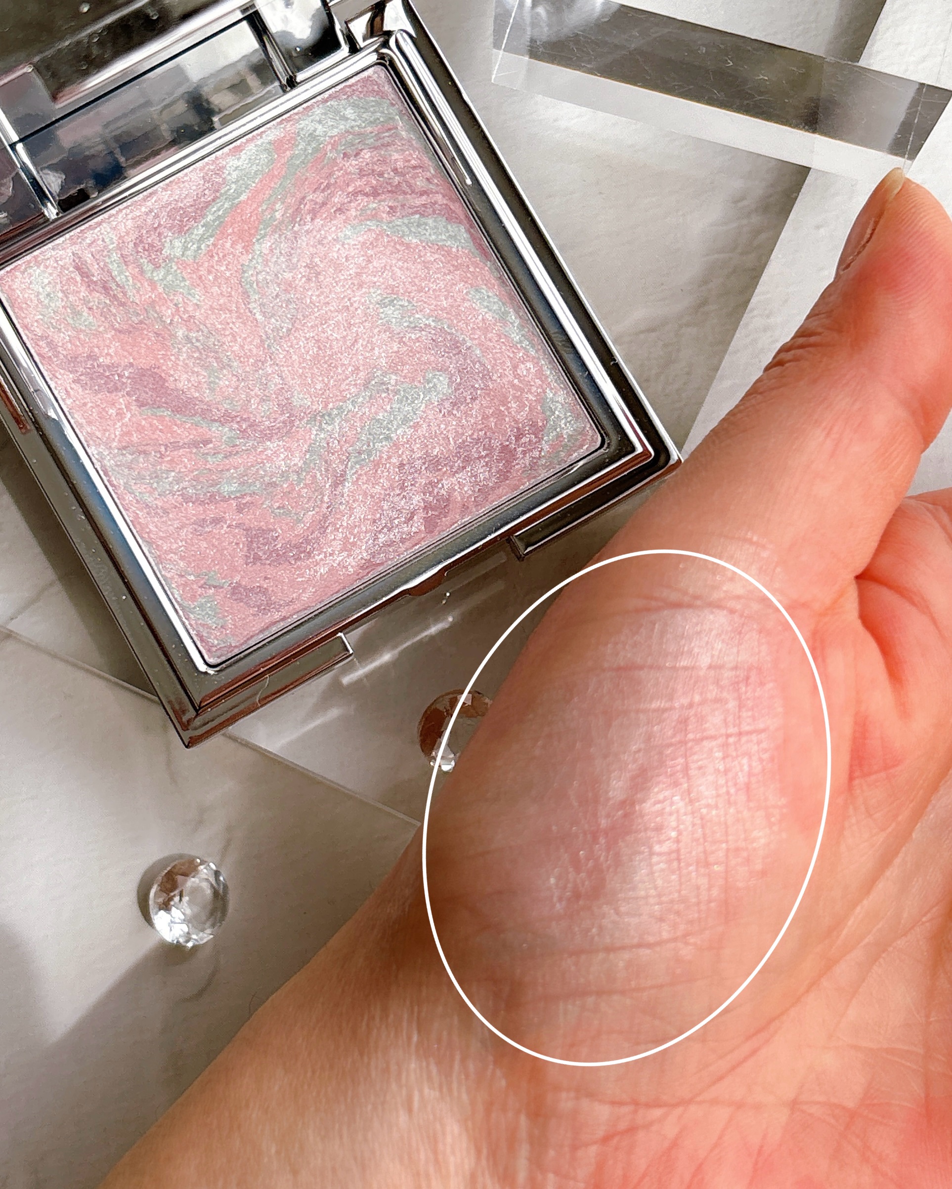 スキンルミナスハイライター/DEAR DAHLIA/パウダーハイライトを使ったクチコミ（3枚目）