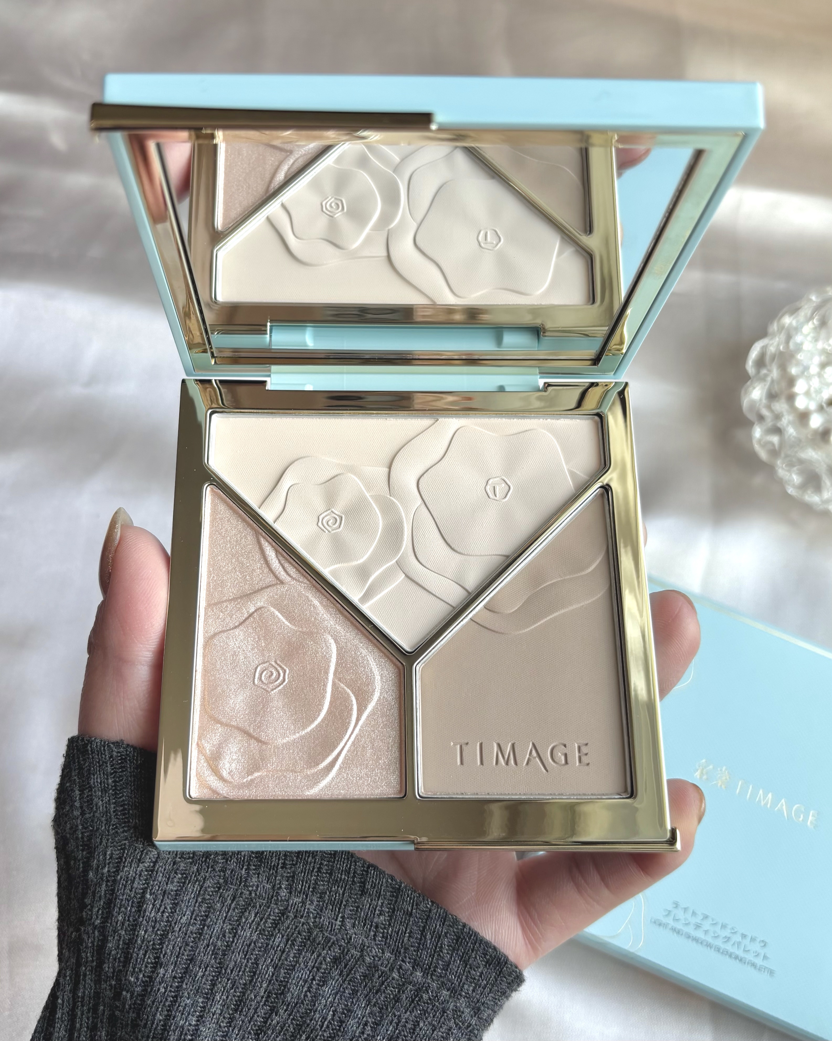 ハイライトシェーディングパレット/TIMAGE/パウダーハイライトを使ったクチコミ（2枚目）