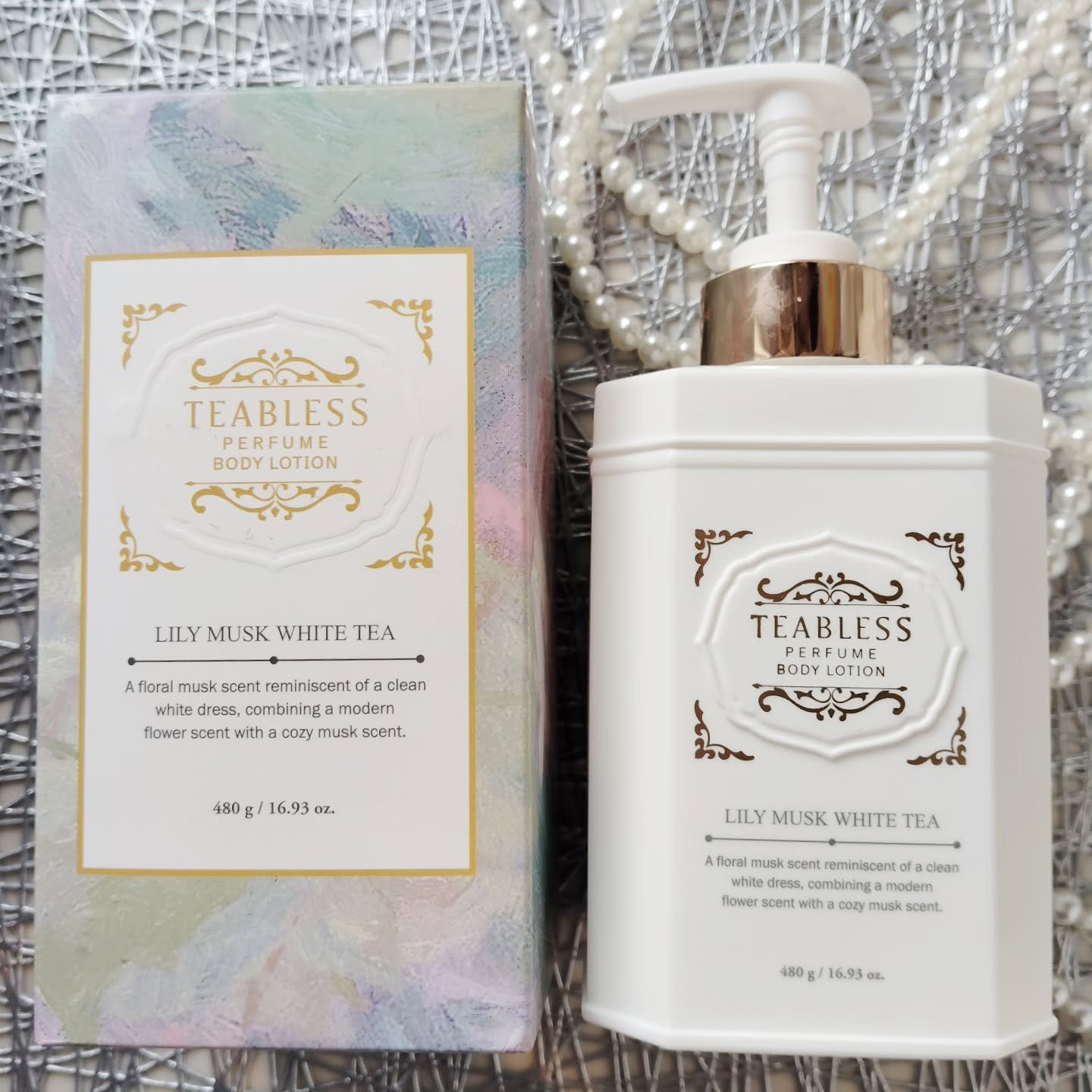 パフュームボディローション リリィムスクホワイトティー/TEABLESS/ボディローションを使ったクチコミ（1枚目）