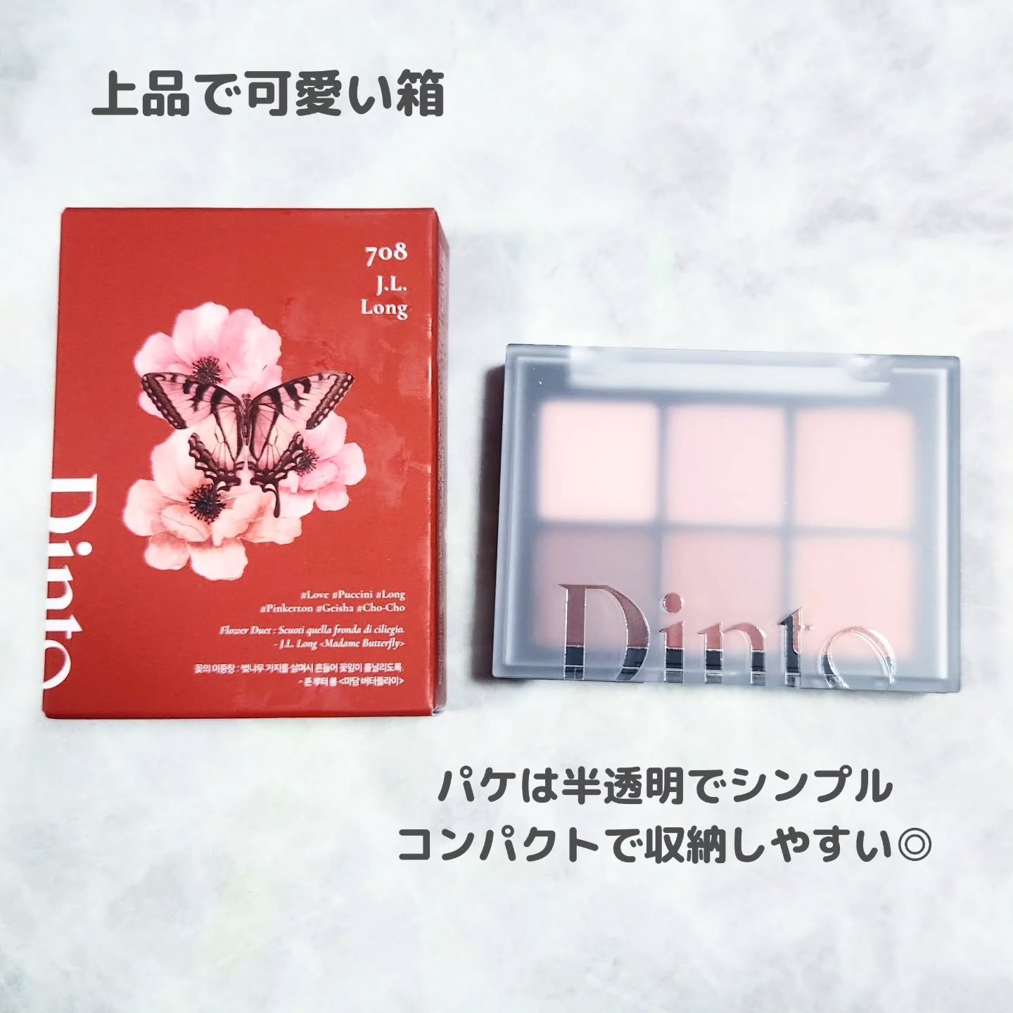 ブラーフィニシュシャドウパレット/Dinto/アイシャドウパレットを使ったクチコミ（2枚目）