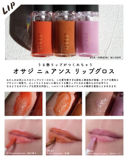 ニュアンス リップグロス/OSAJI/リップグロスを使ったクチコミ(3枚目)