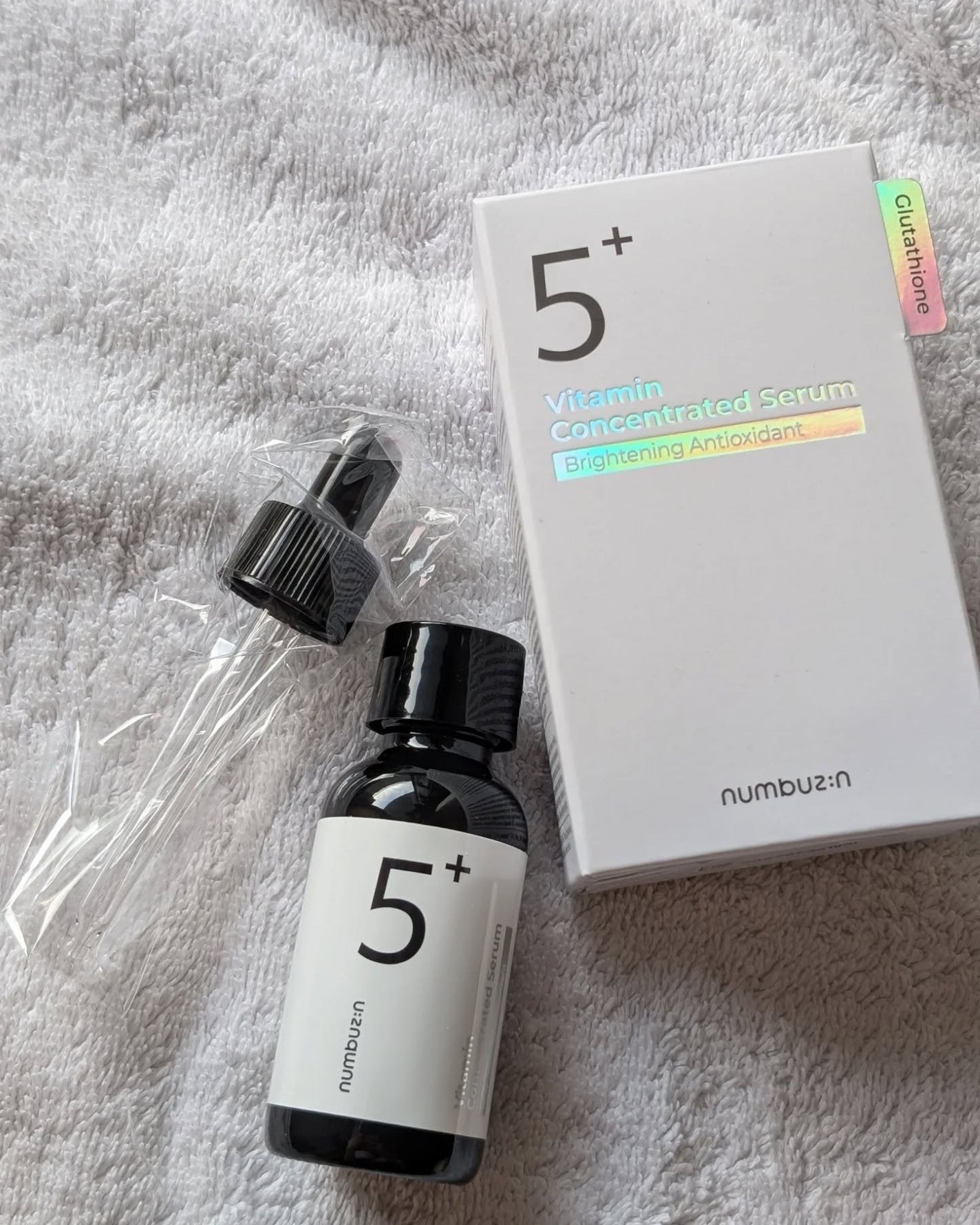 5番 白玉グルタチオンC美容液/numbuzin/美容液を使ったクチコミ(5枚目)