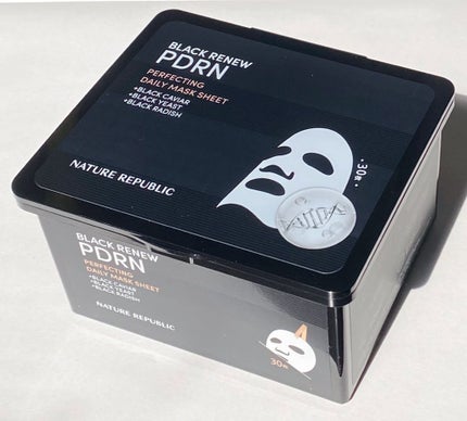 ブラックPDRN デイリーシートマスク/ネイチャーリパブリック/シートマスク・パックを使ったクチコミ(1枚目)