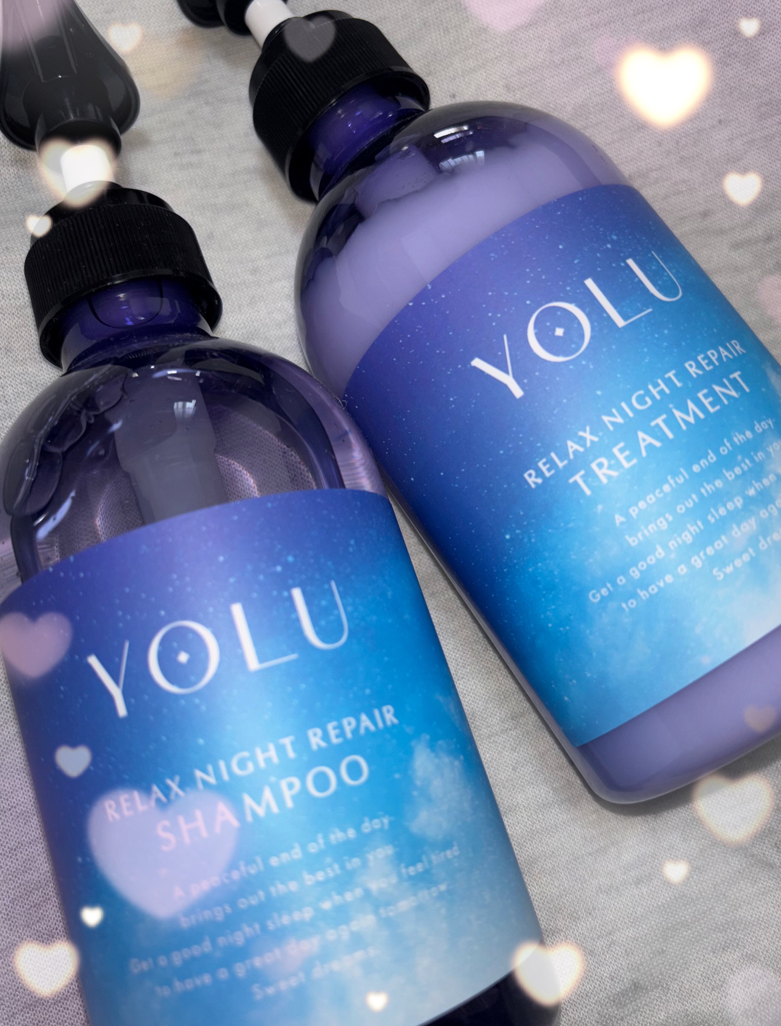 リラックスナイトリペア シャンプー／トリートメント/YOLU/シャンプー・コンディショナーを使ったクチコミ（1枚目）